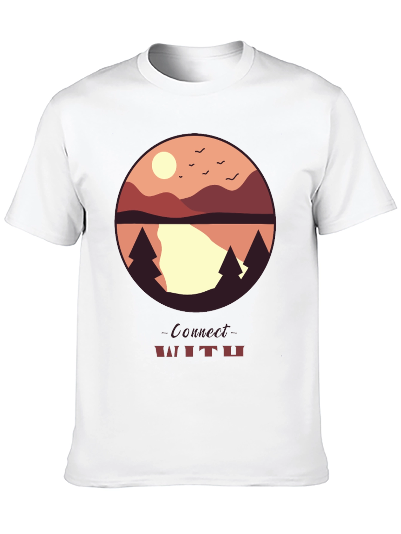 Connect With Nature Graphic Tee - Black