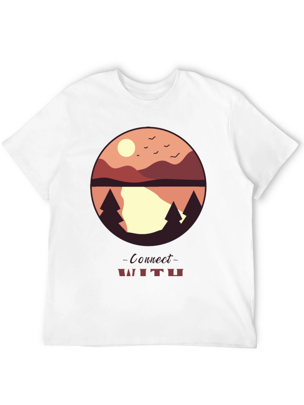 Connect With Nature Graphic Tee - Black