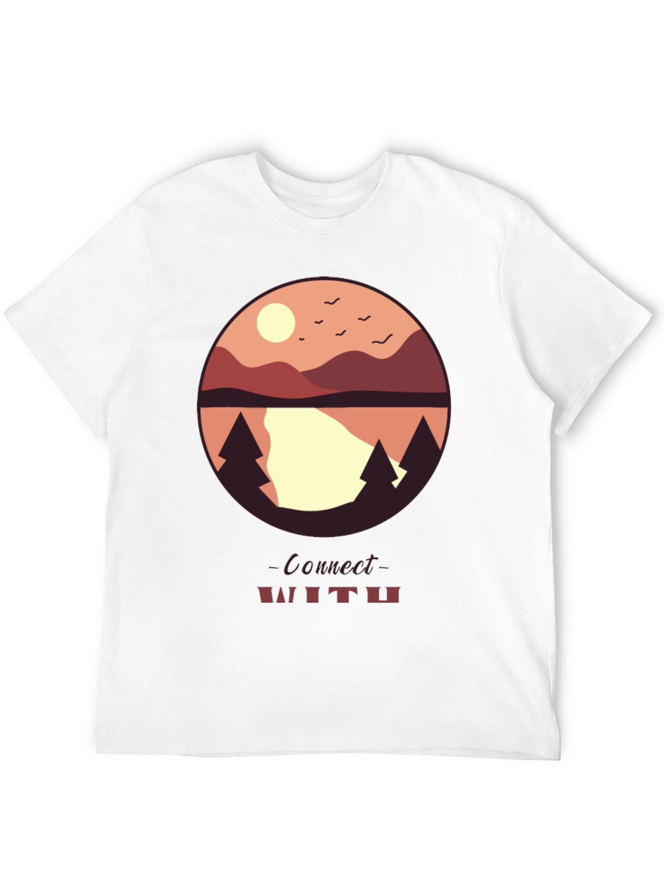Connect With Nature Graphic Tee - Black