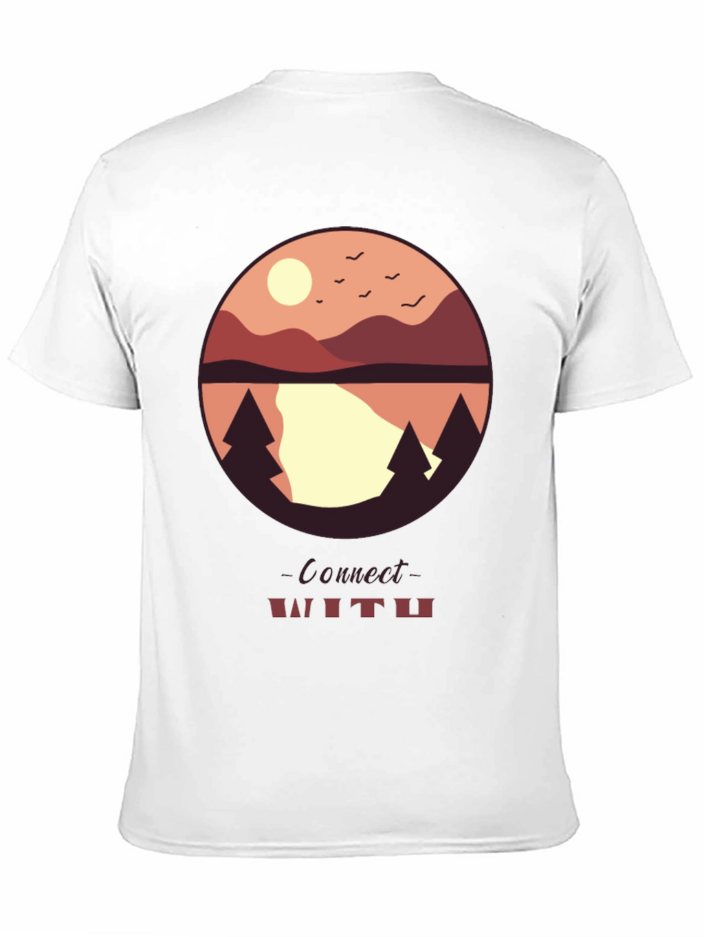 Connect With Nature Graphic Tee - Black