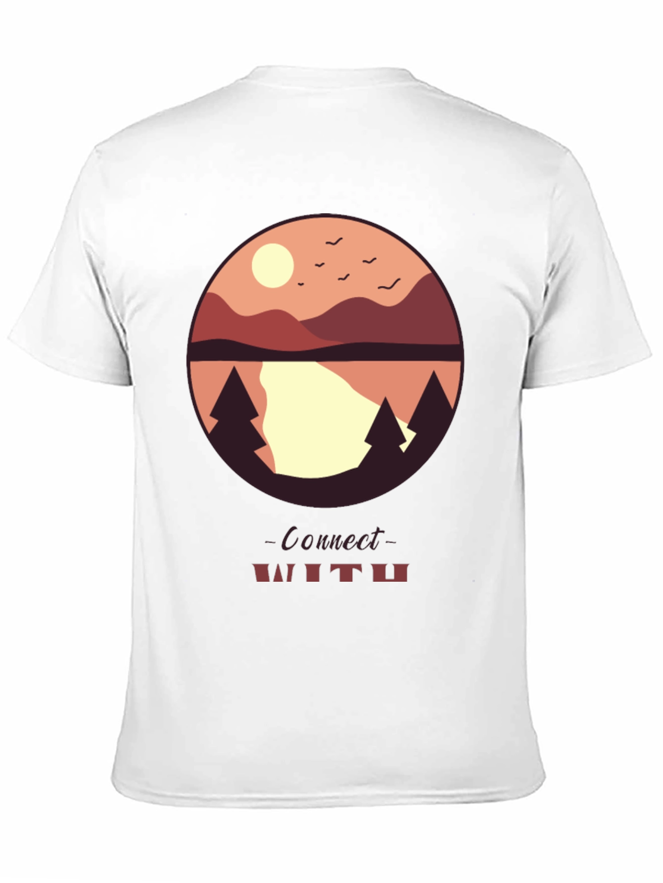 Connect With Nature Graphic Tee - Black