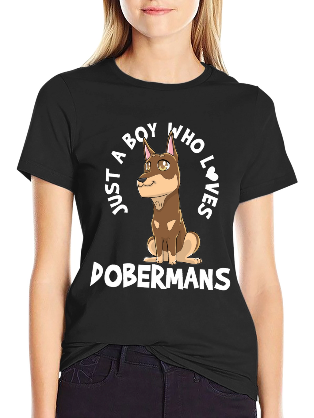 Boy Who Loves Dobermans T-Shirt