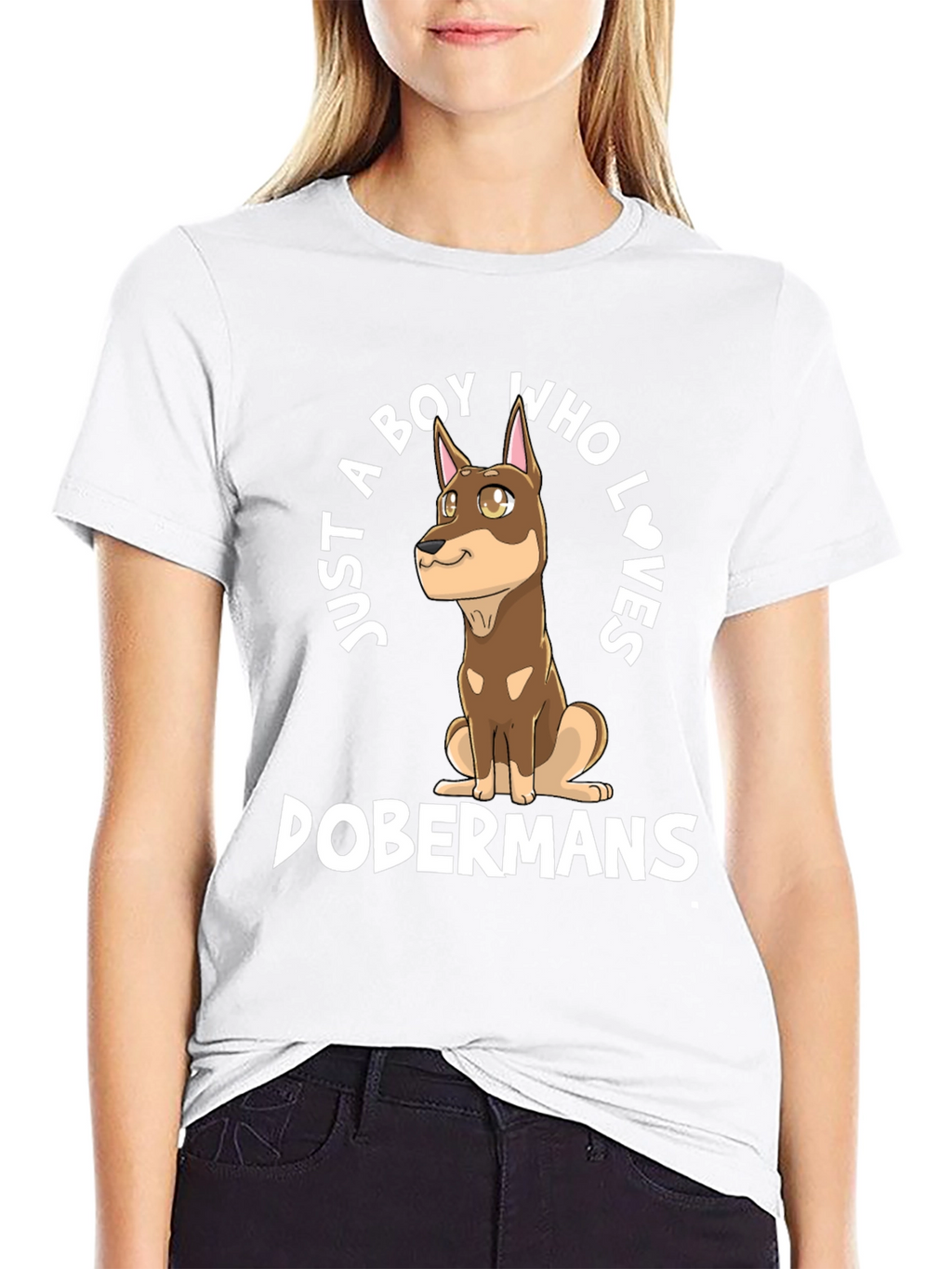 Boy Who Loves Dobermans T-Shirt