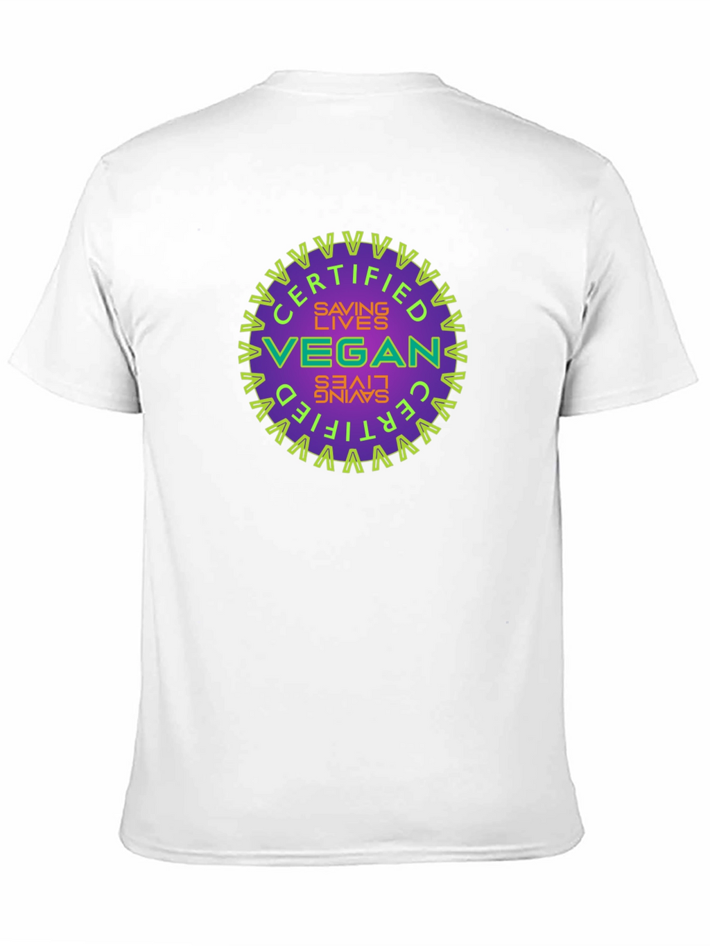 Certified Vegan Saving Lives Graphic T-Shirt