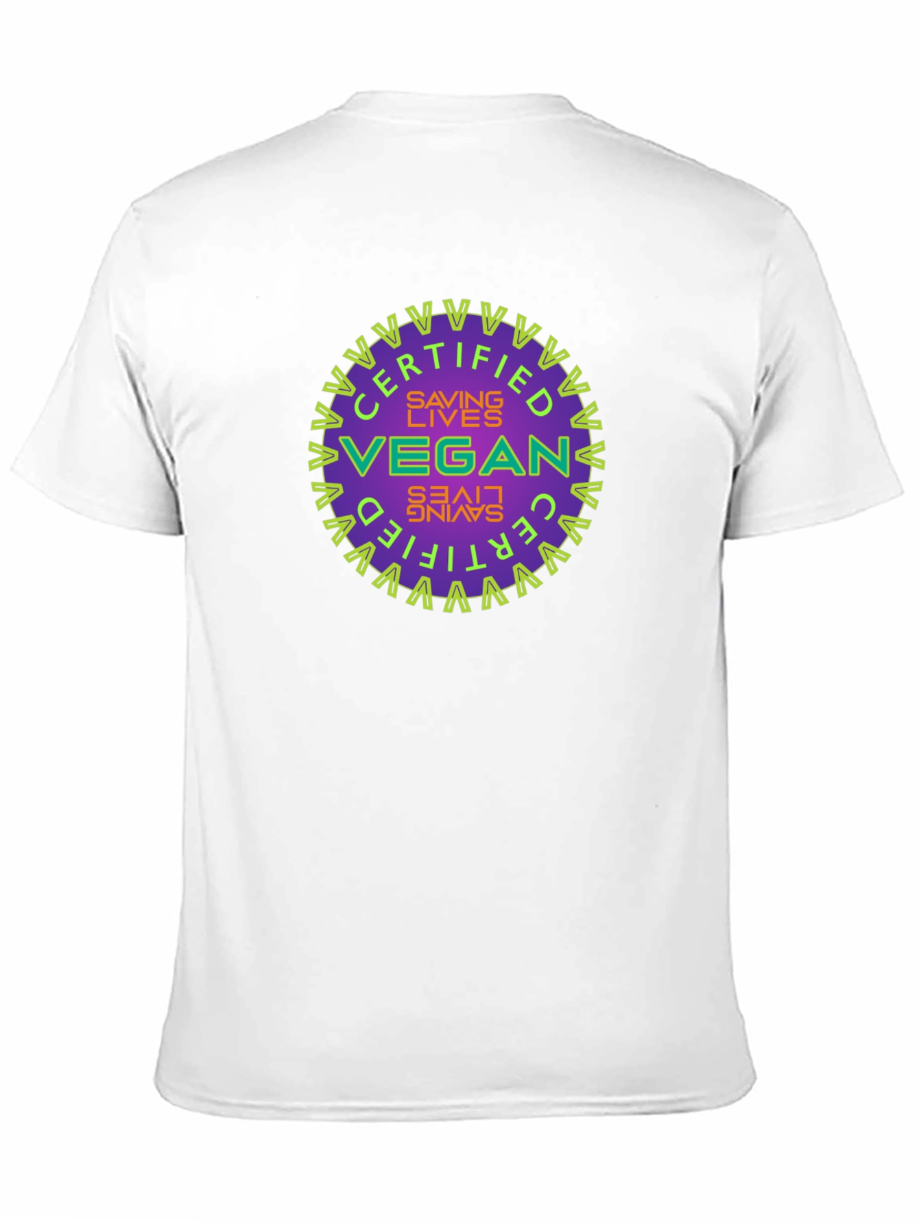 Certified Vegan Saving Lives Graphic T-Shirt