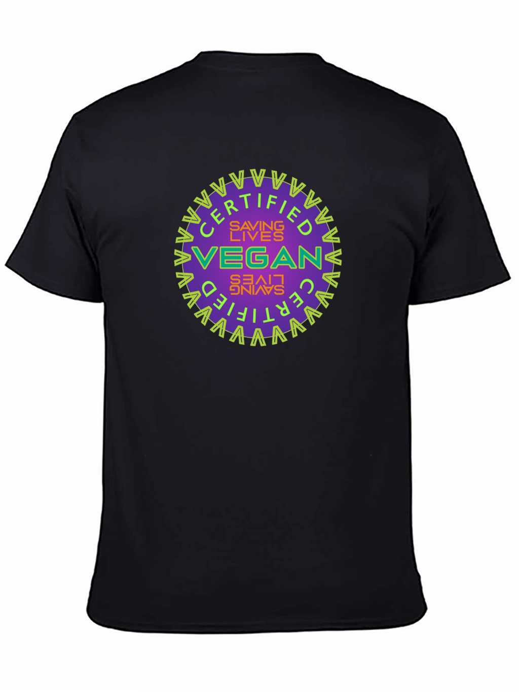 Certified Vegan Saving Lives Graphic T-Shirt