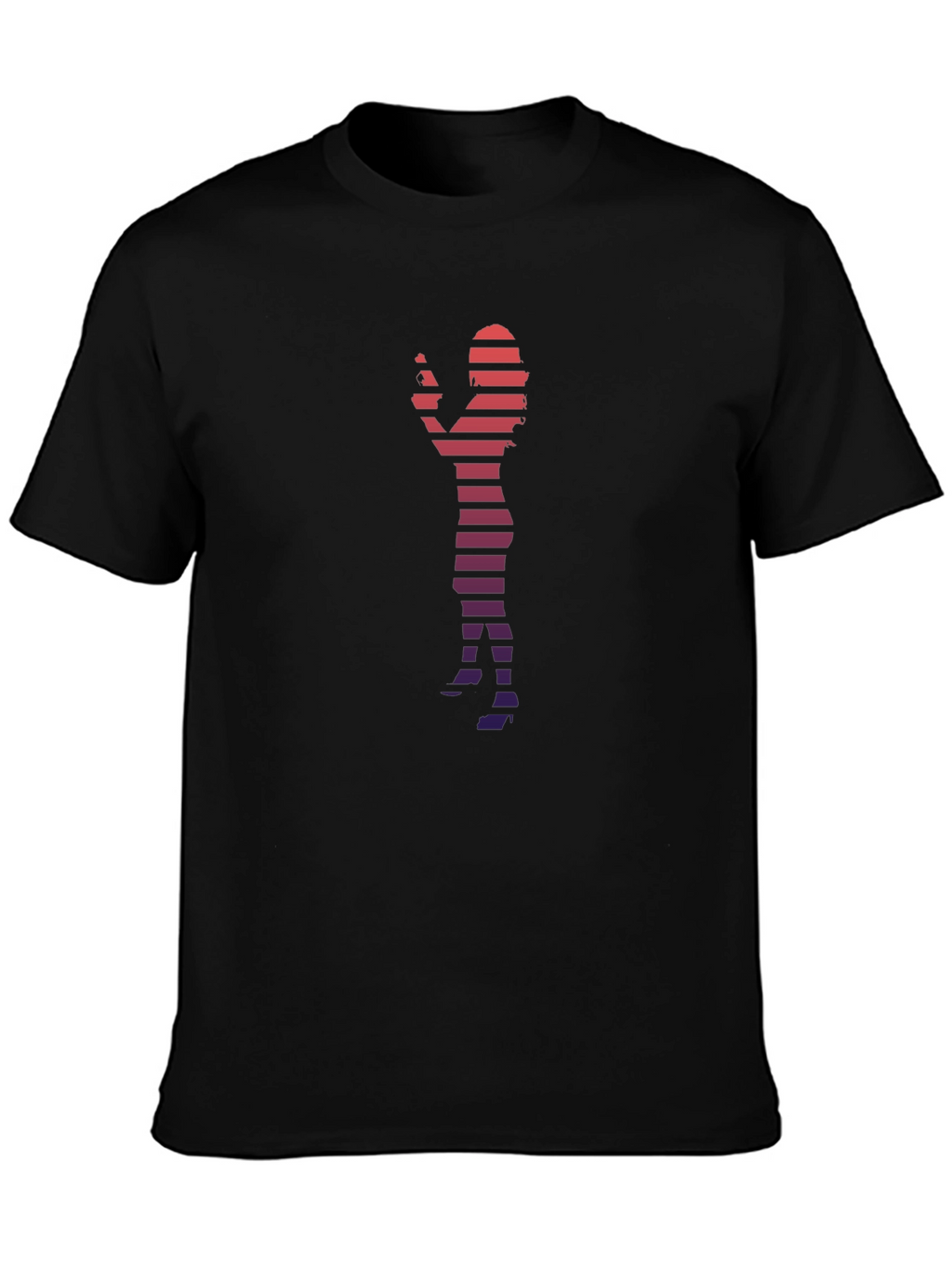 Silhouette Striped Graphic Tee