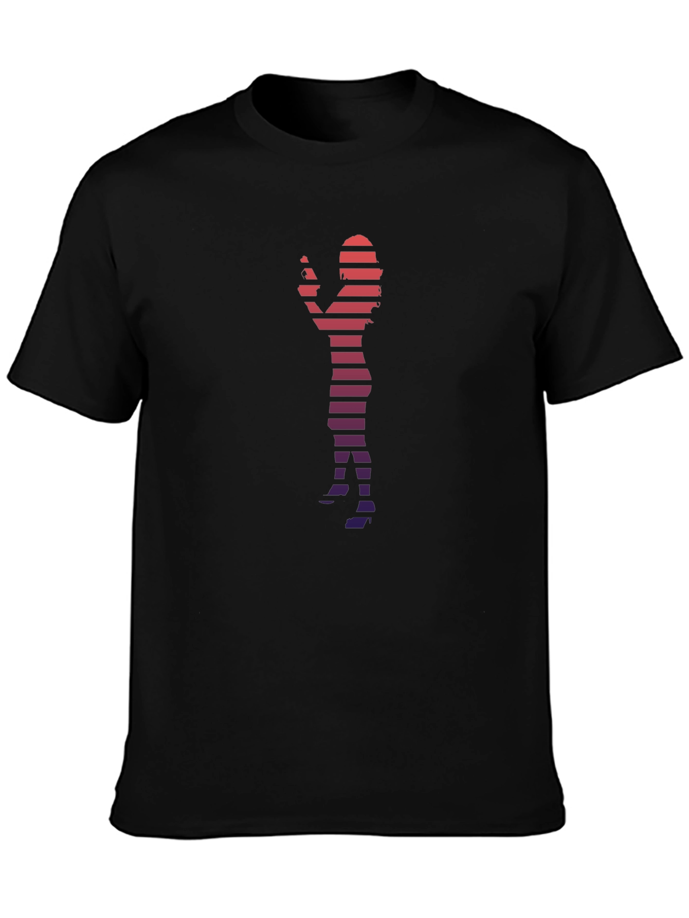 Silhouette Striped Graphic Tee