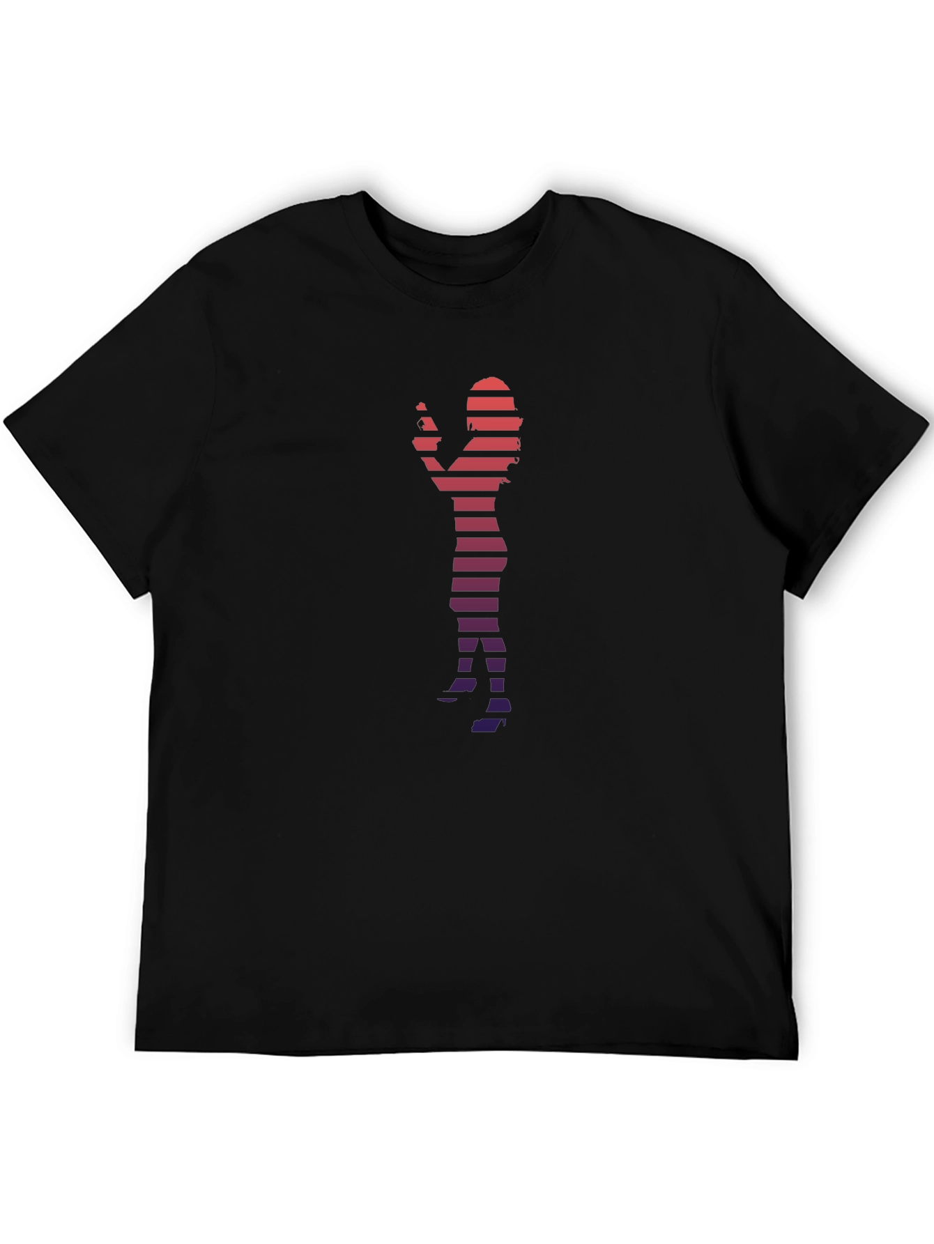 Silhouette Striped Graphic Tee