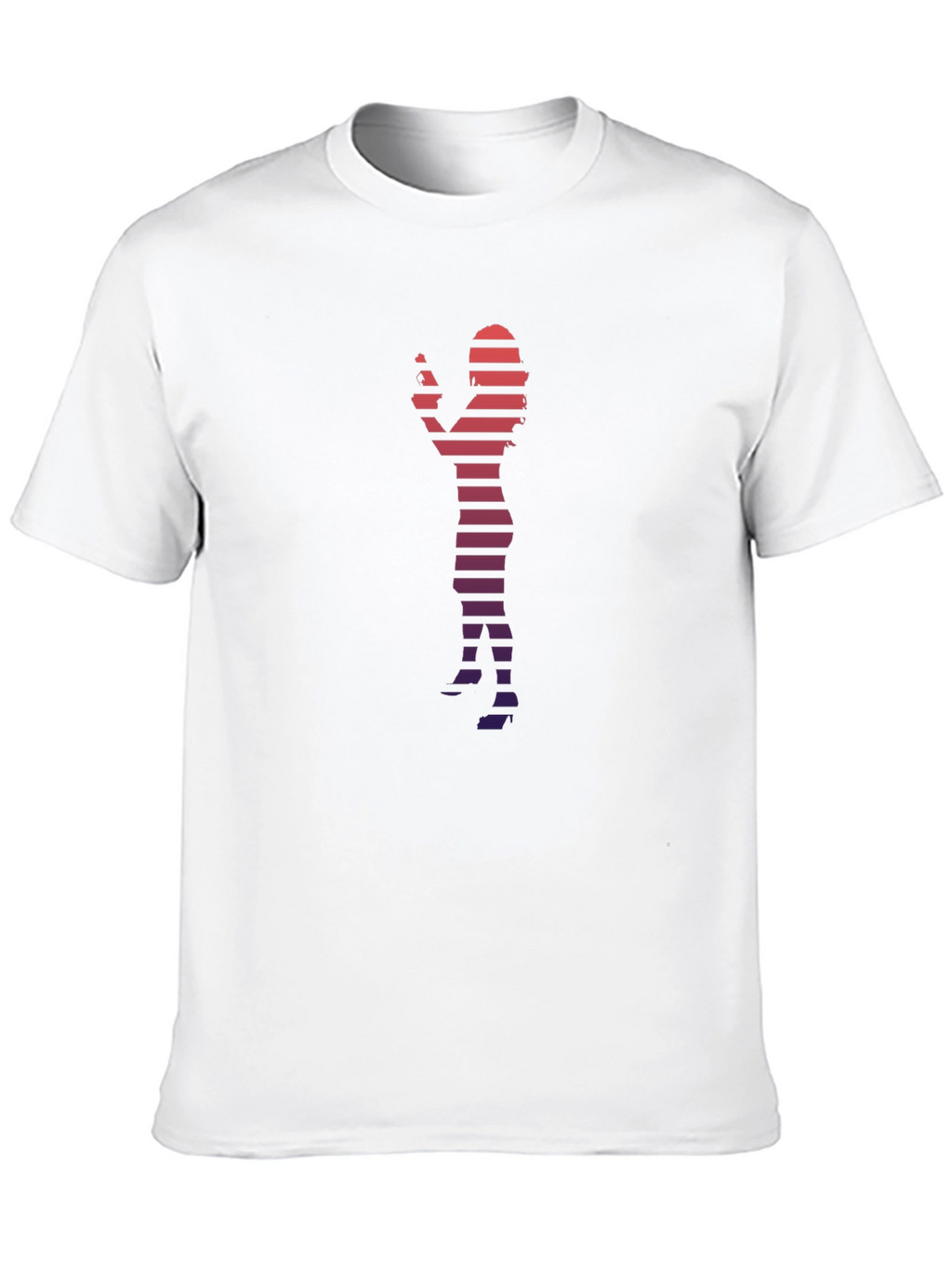 Silhouette Striped Graphic Tee