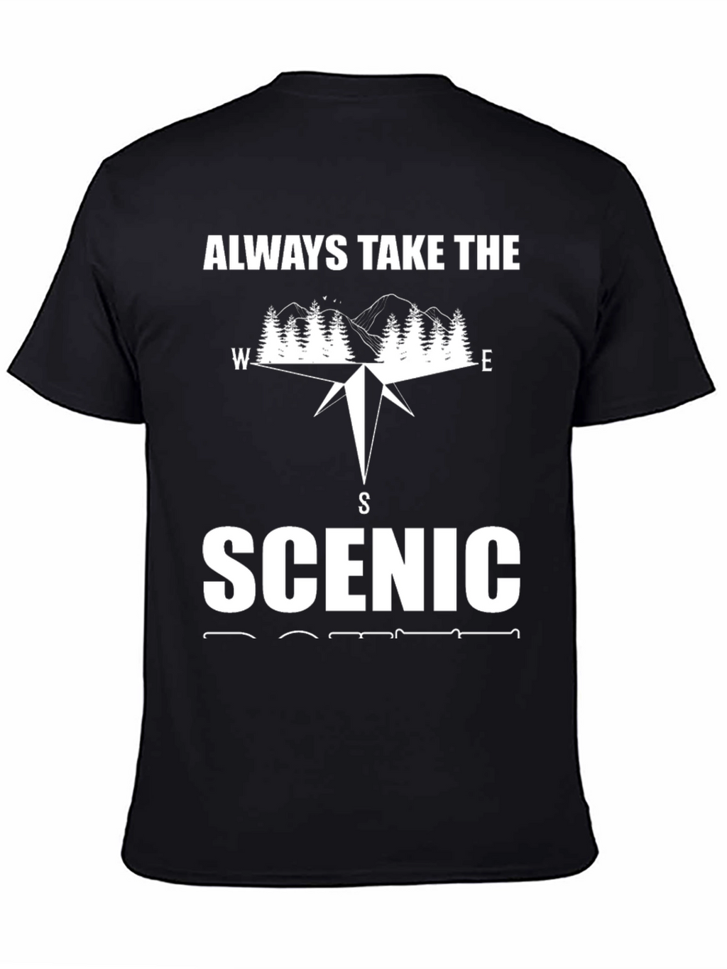 Scenic Route Compass Graphic T-Shirt