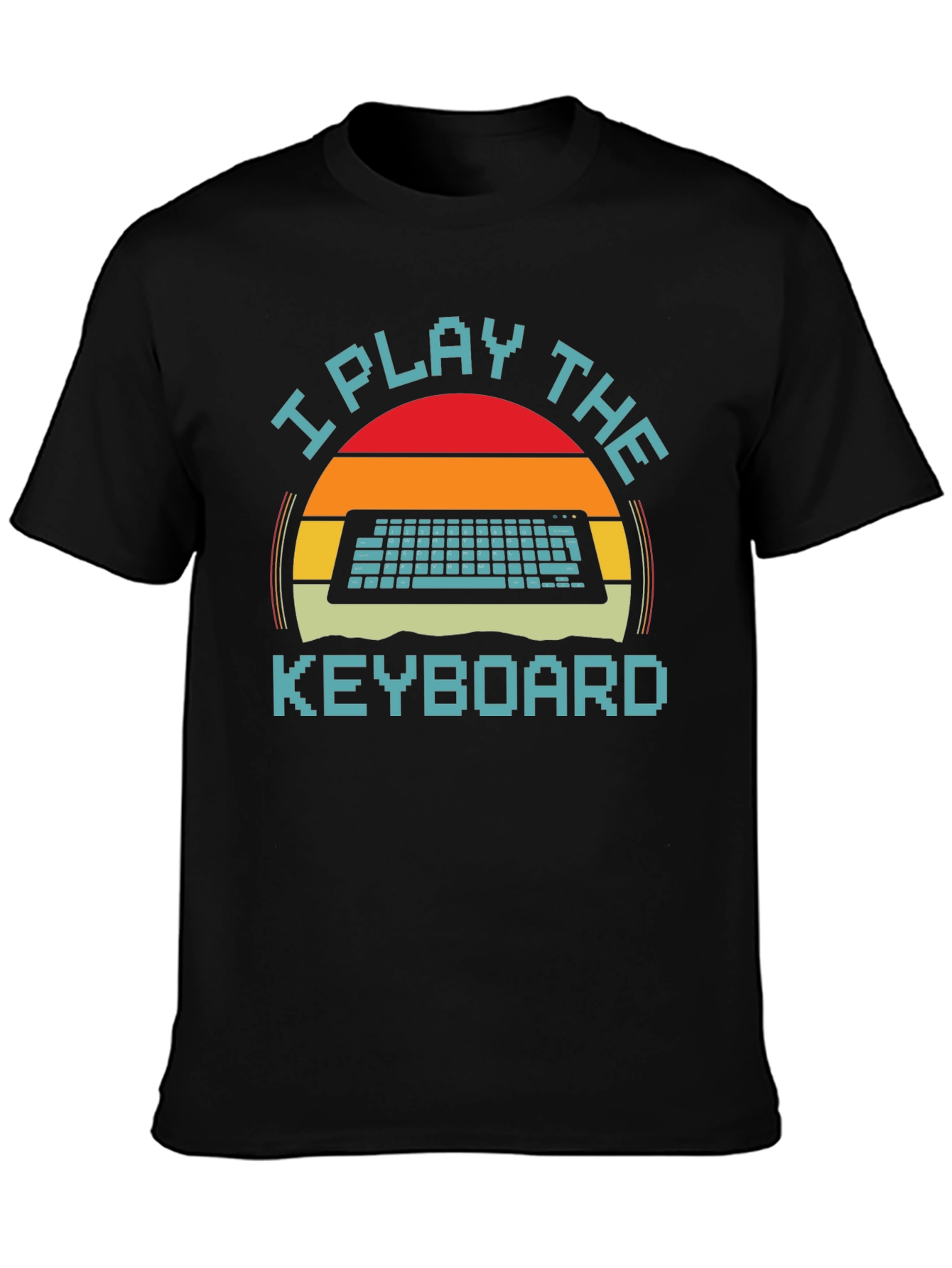 I Play The Keyboard Graphic Tee - Retro Gamer Style