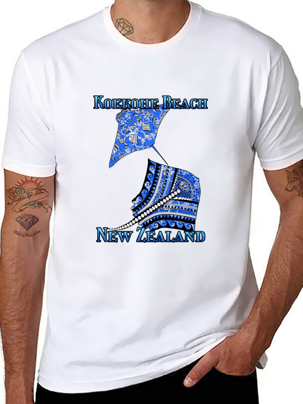 Koekohe Beach New Zealand Graphic Tee