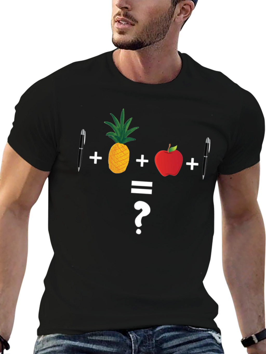 Math Joke T-Shirt: Pineapple Apple Pen