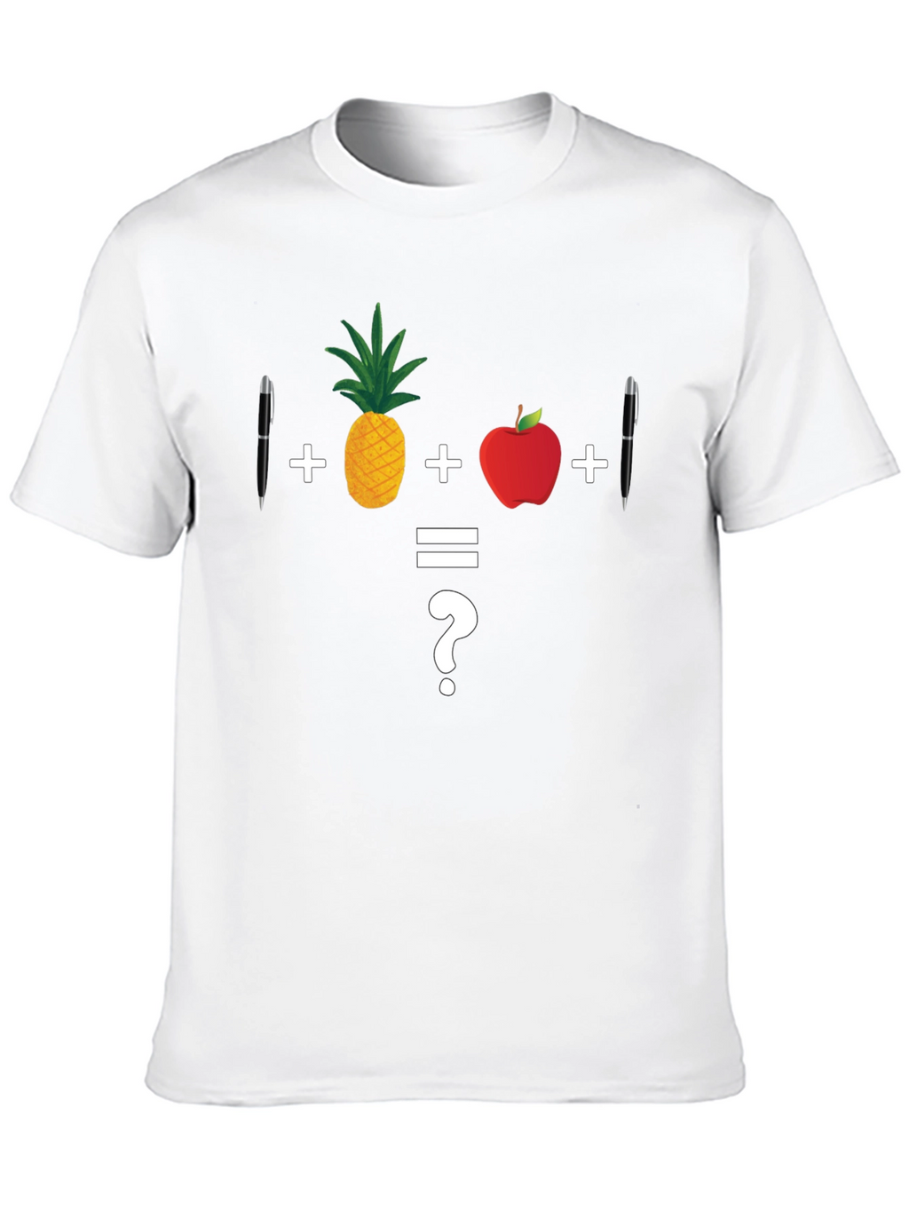 Math Joke T-Shirt: Pineapple Apple Pen