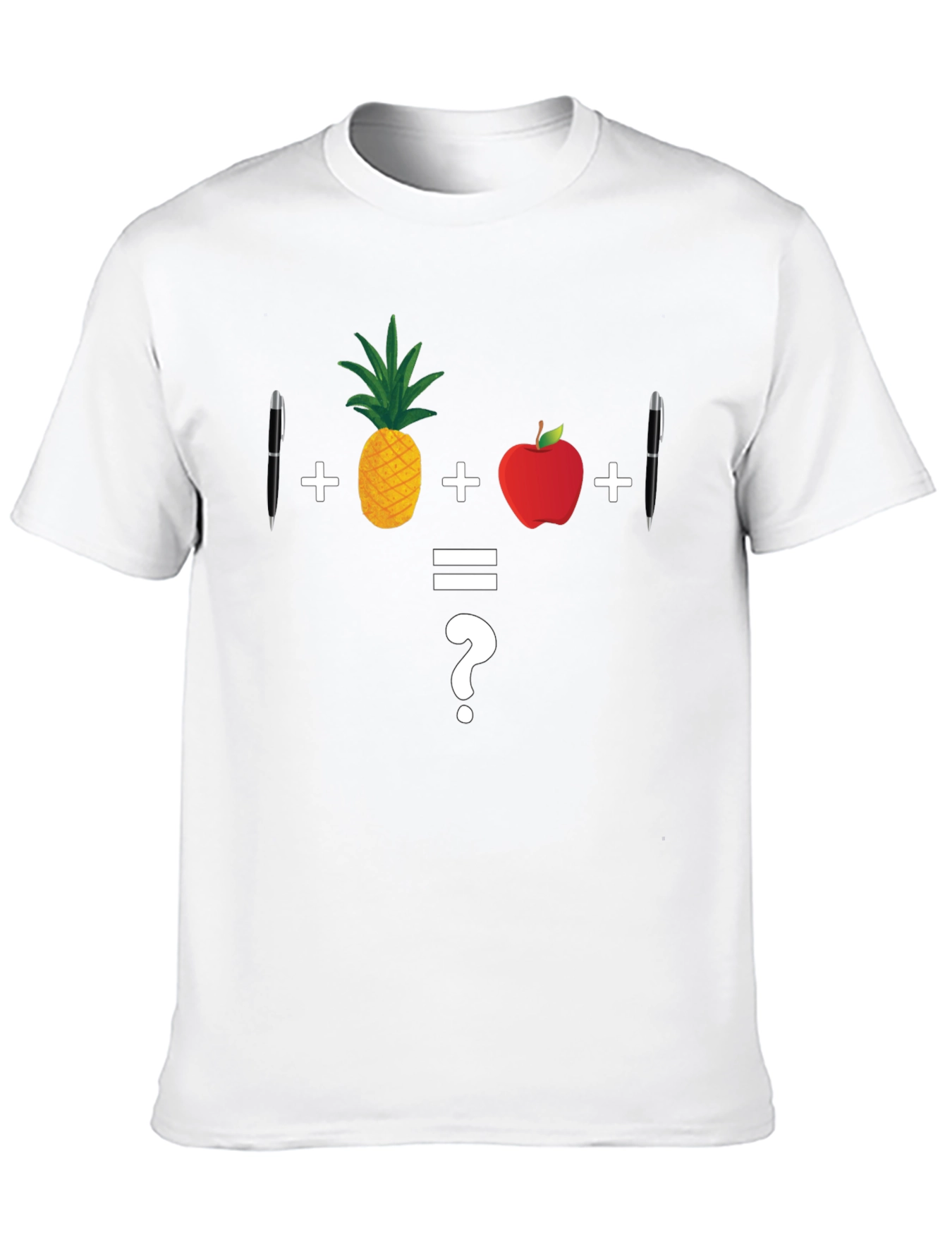 Math Joke T-Shirt: Pineapple Apple Pen
