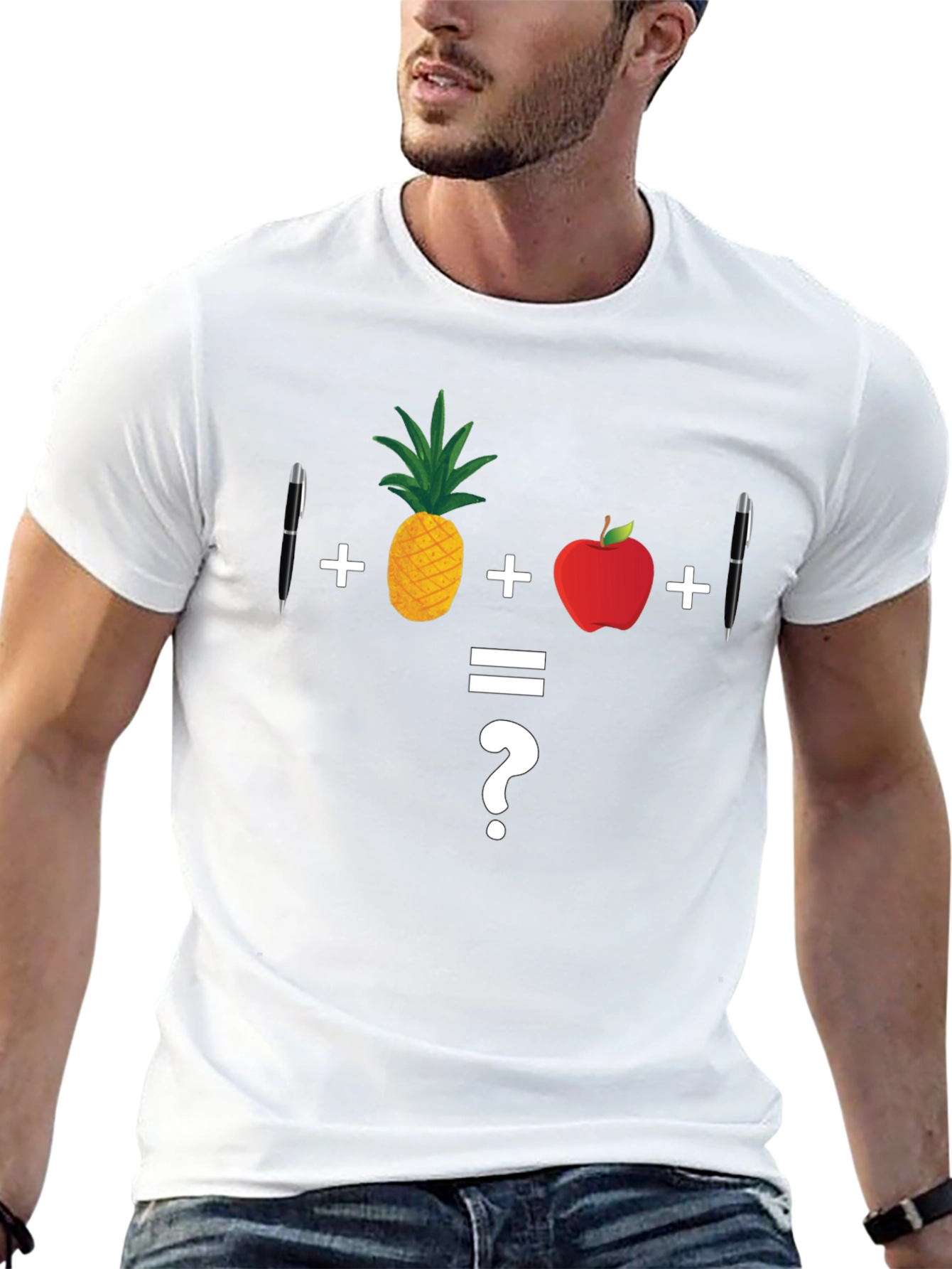 Math Joke T-Shirt: Pineapple Apple Pen