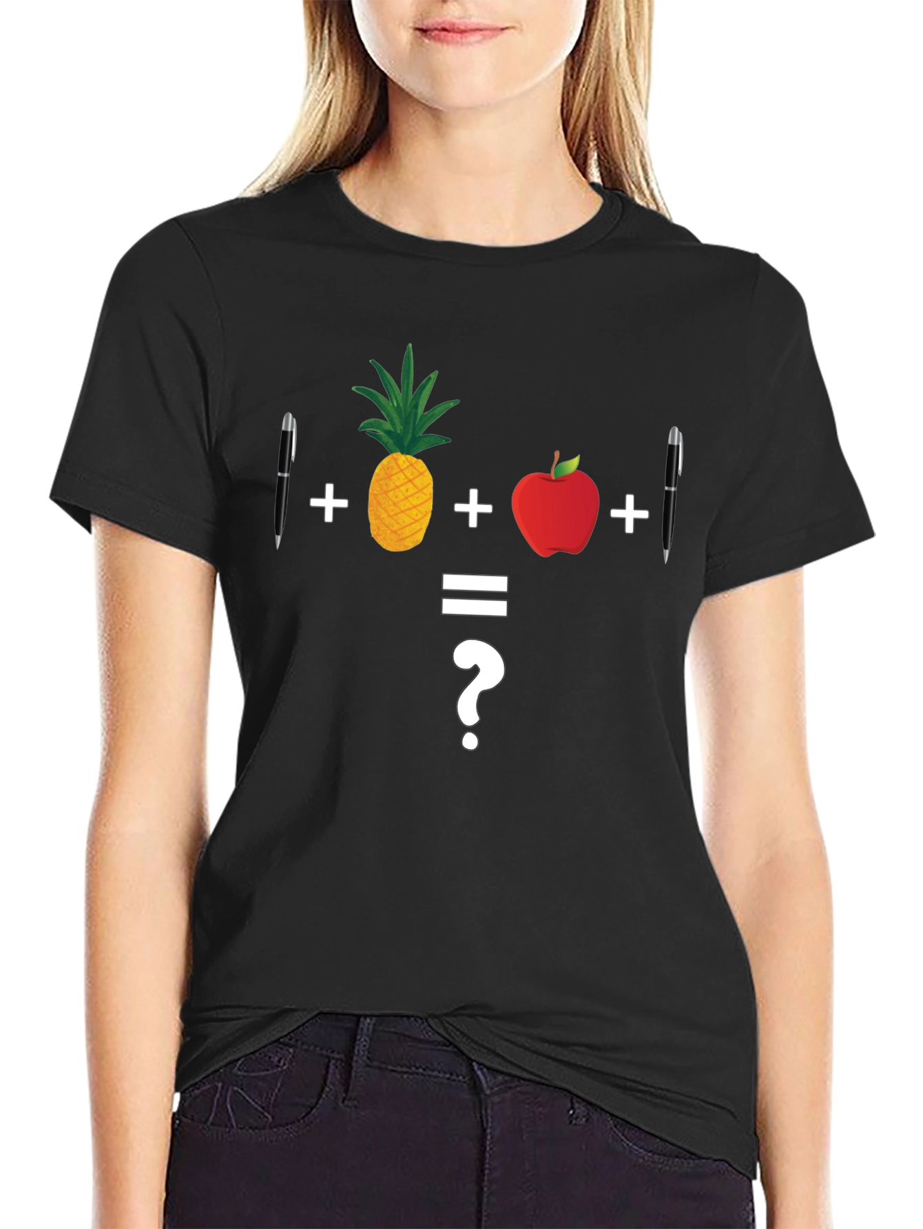 Math Joke T-Shirt: Pineapple Apple Pen