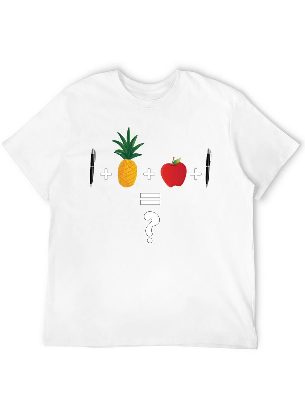 Math Joke T-Shirt: Pineapple Apple Pen