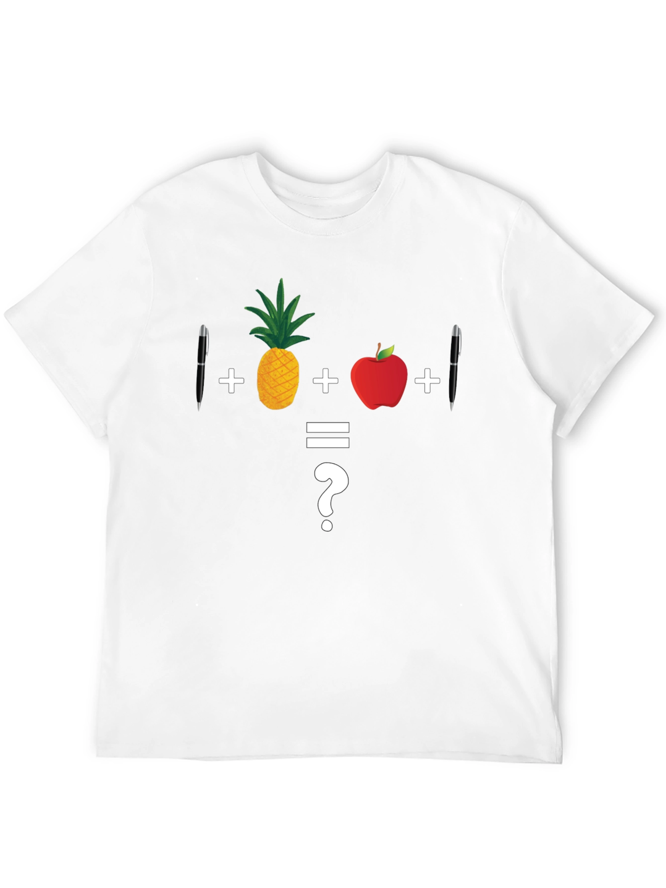 Math Joke T-Shirt: Pineapple Apple Pen