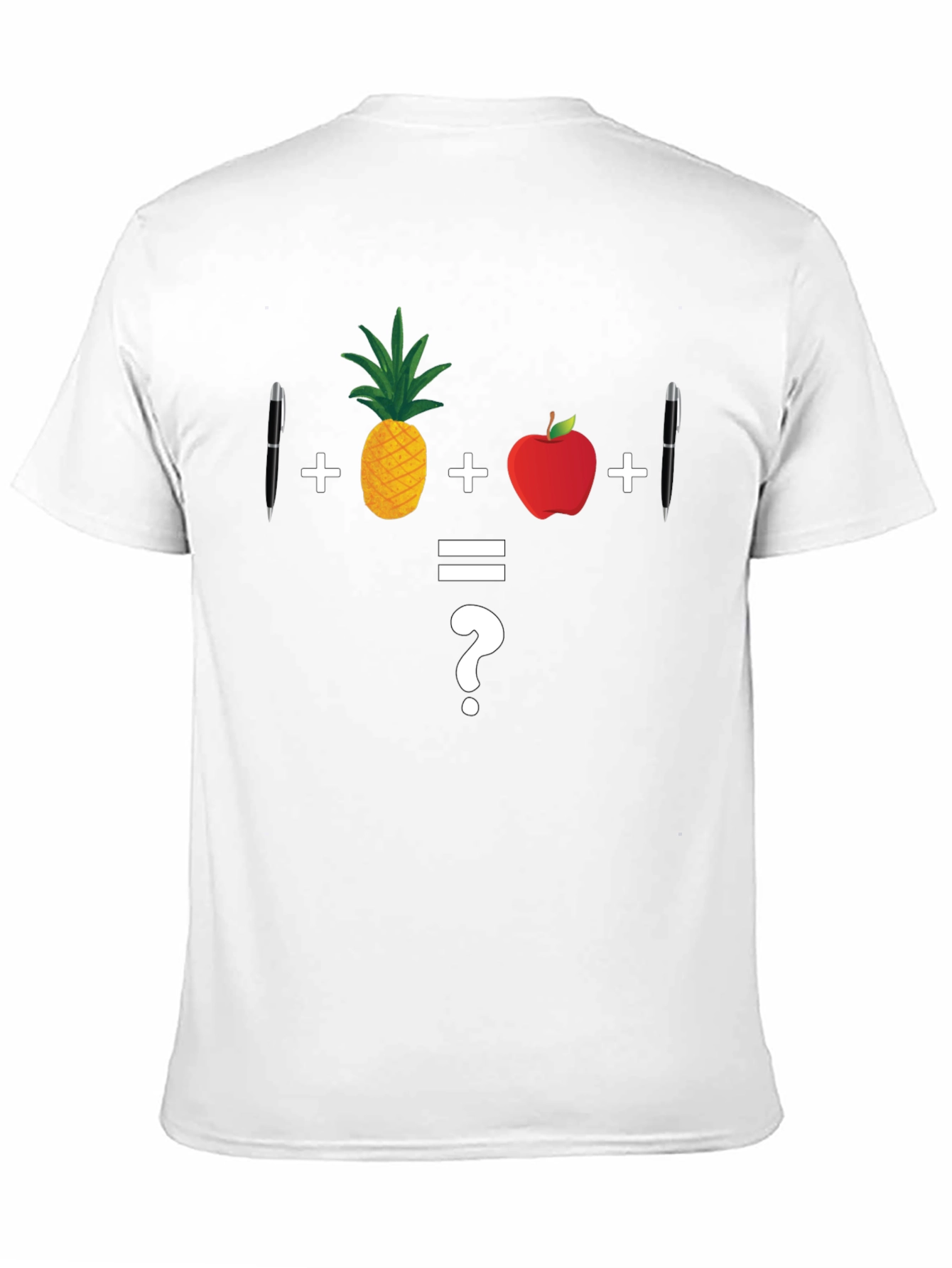 Math Joke T-Shirt: Pineapple Apple Pen