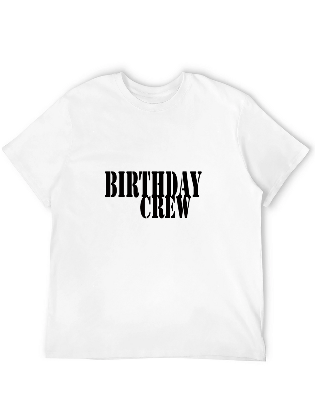 Birthday Crew T-Shirt - Black Celebration Tee
