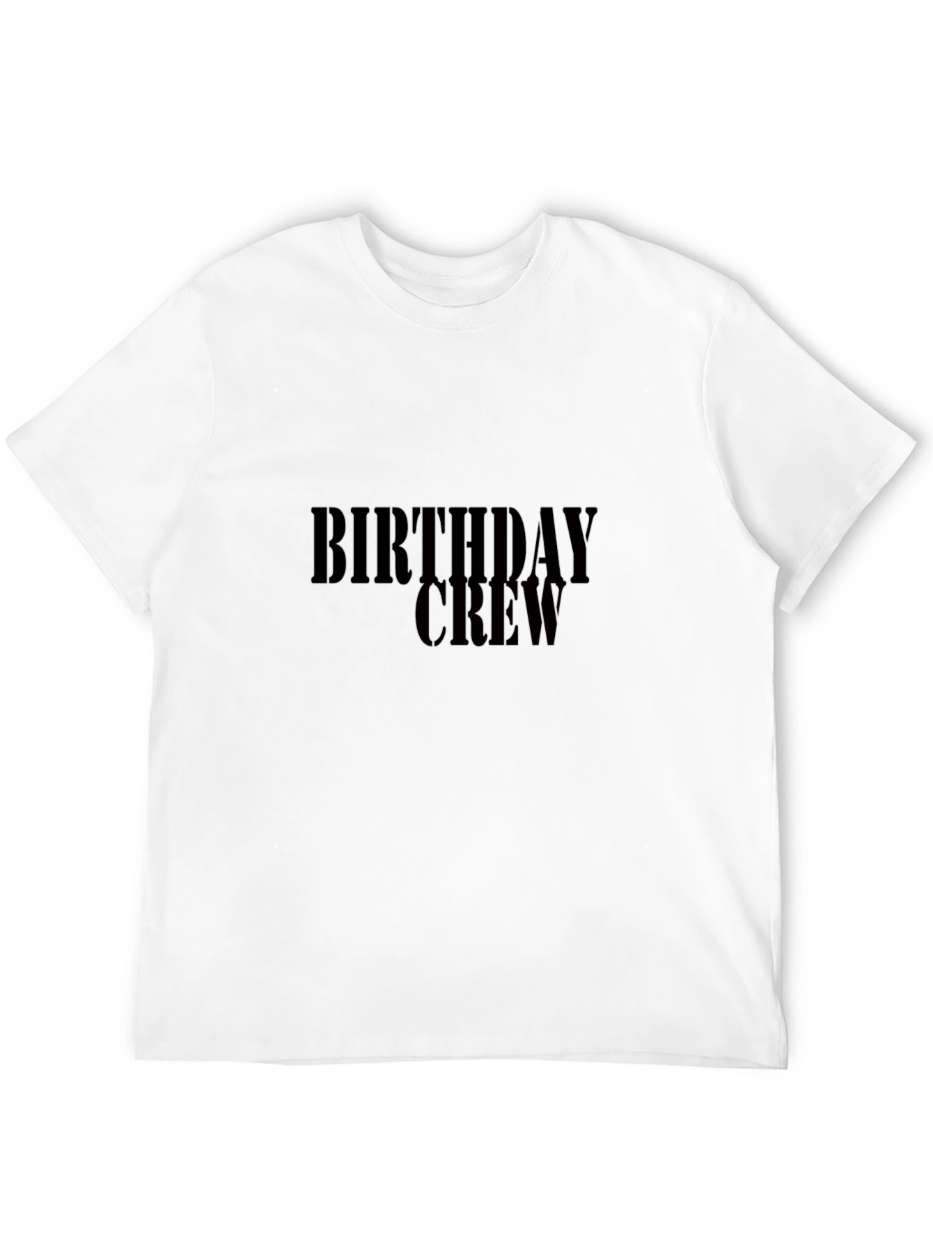 Birthday Crew T-Shirt - Black Celebration Tee