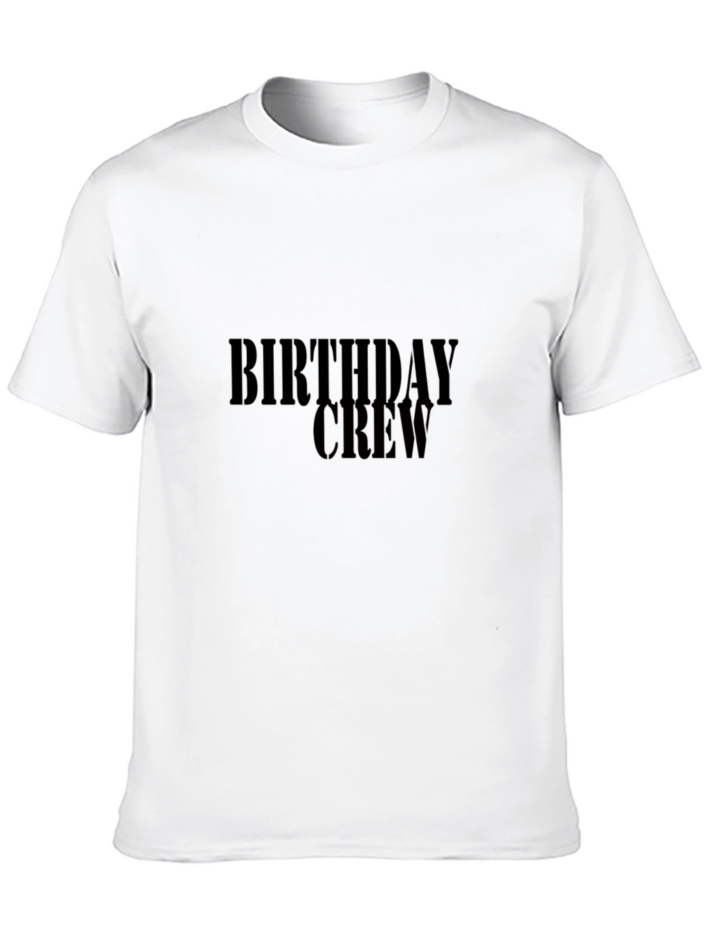 Birthday Crew T-Shirt - Black Celebration Tee