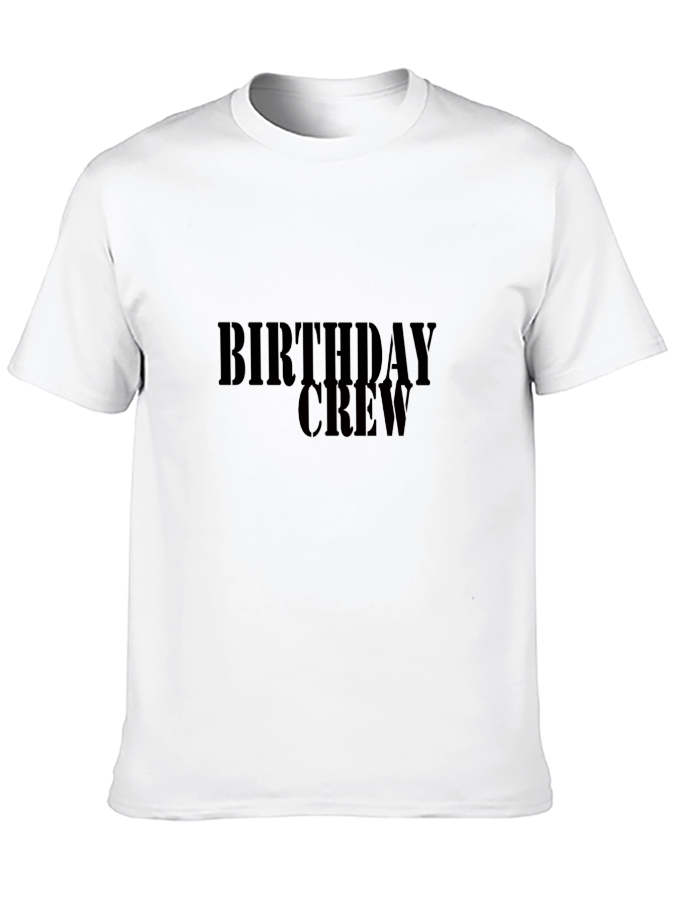 Birthday Crew T-Shirt - Black Celebration Tee