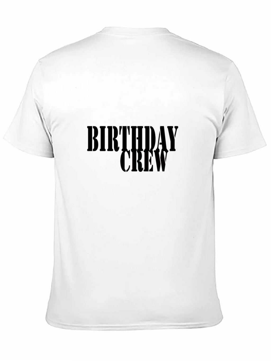 Birthday Crew T-Shirt - Black Celebration Tee