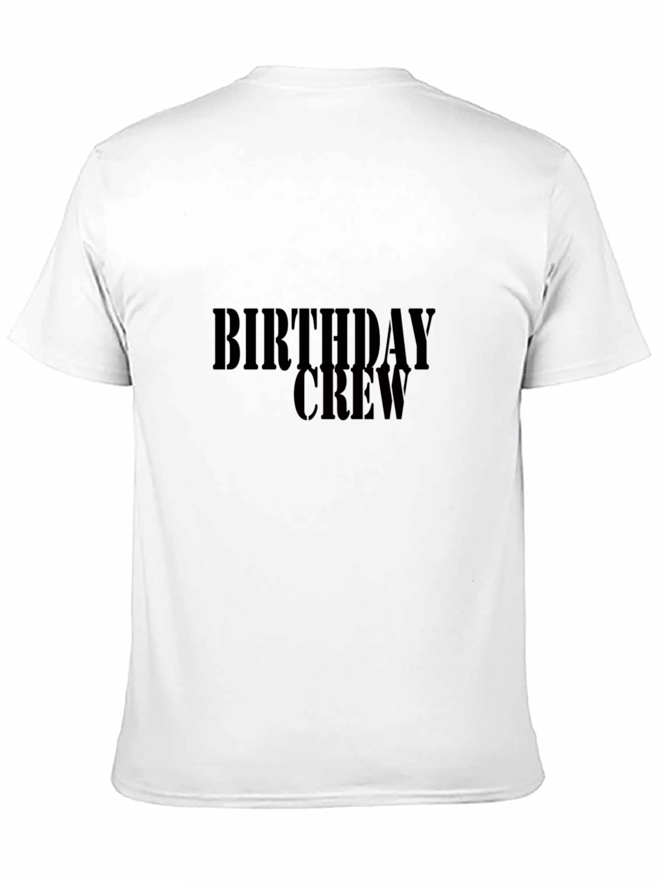 Birthday Crew T-Shirt - Black Celebration Tee