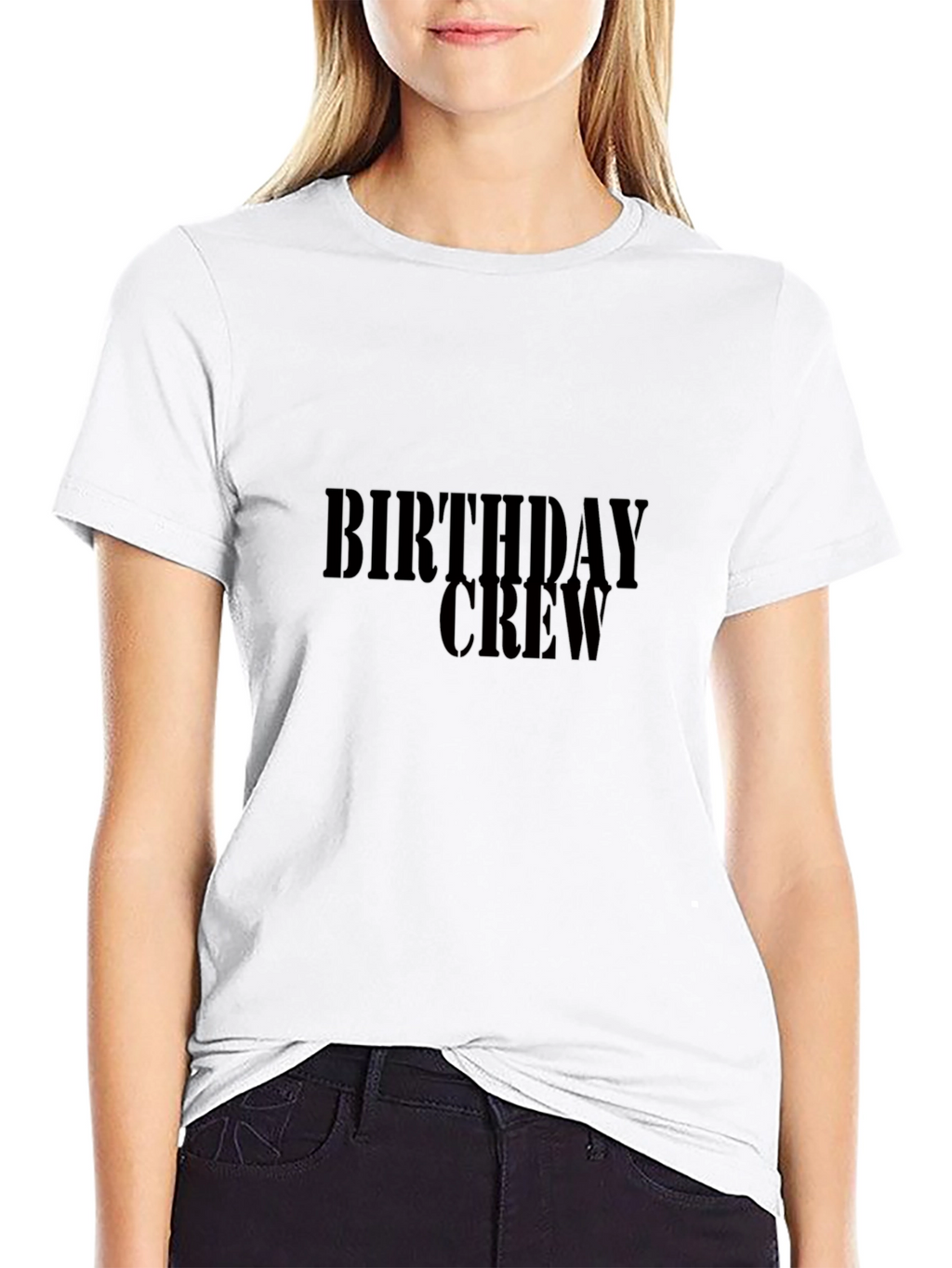 Birthday Crew T-Shirt - Black Celebration Tee