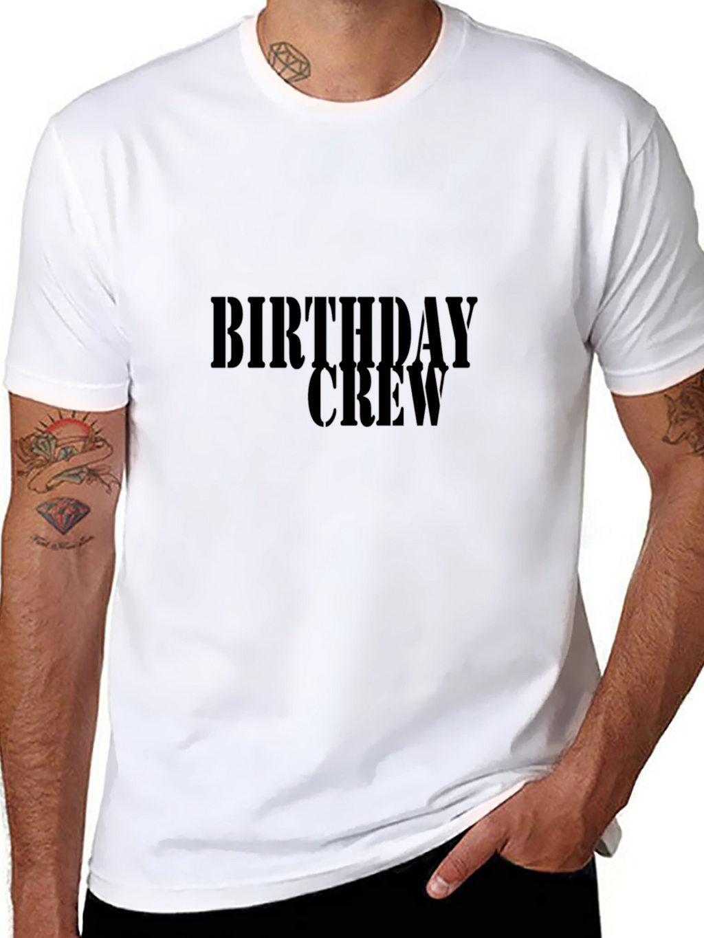 Birthday Crew T-Shirt - Black Celebration Tee
