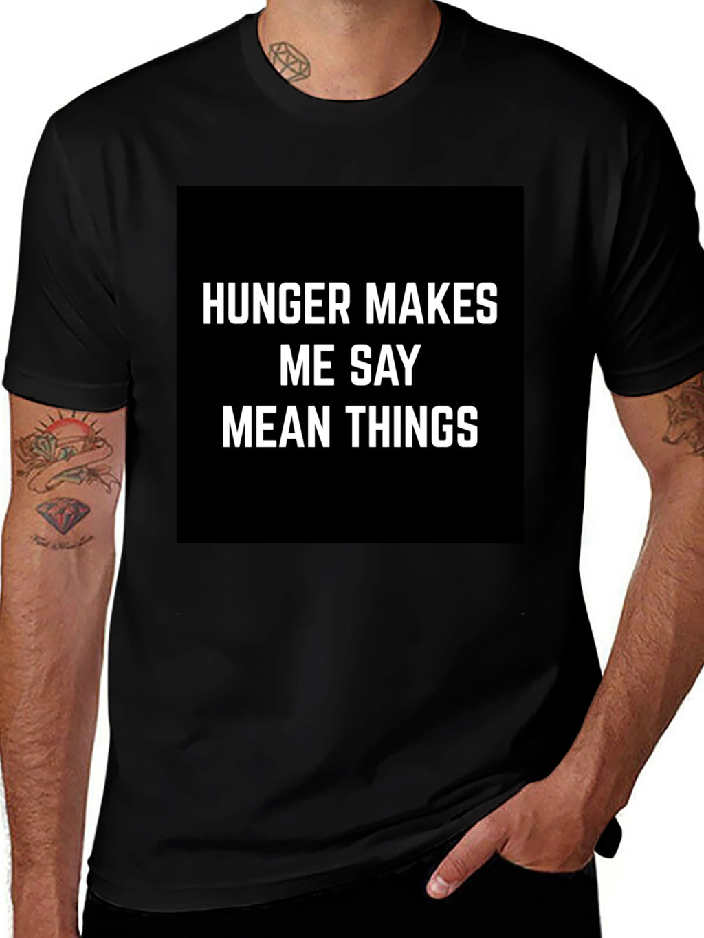 Hunger Makes Me Say Mean Things Graphic Tee