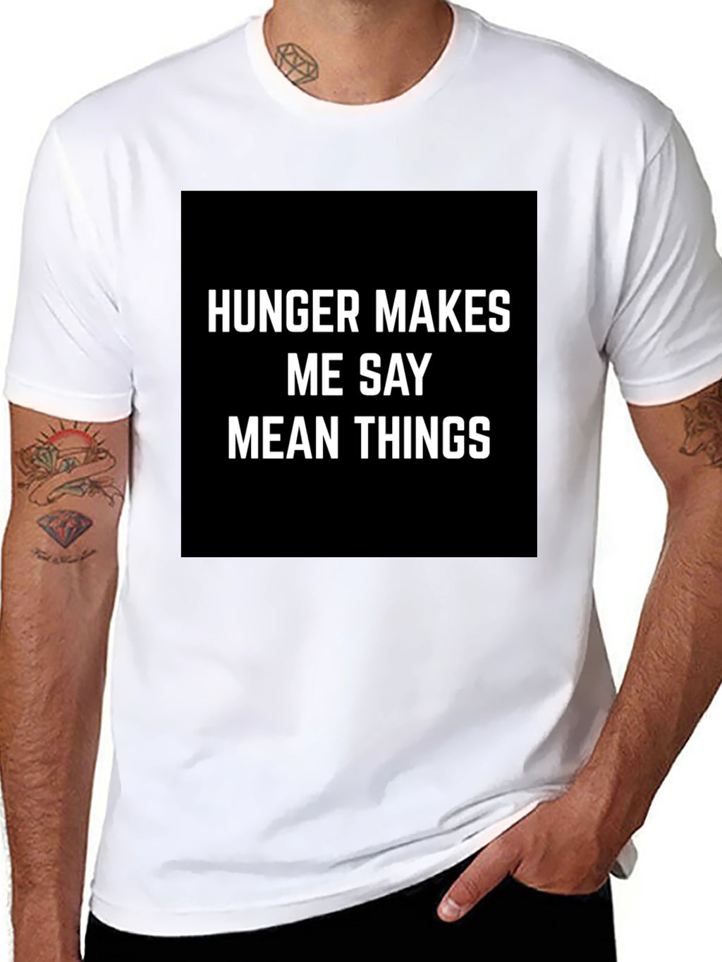 Hunger Makes Me Say Mean Things Graphic Tee