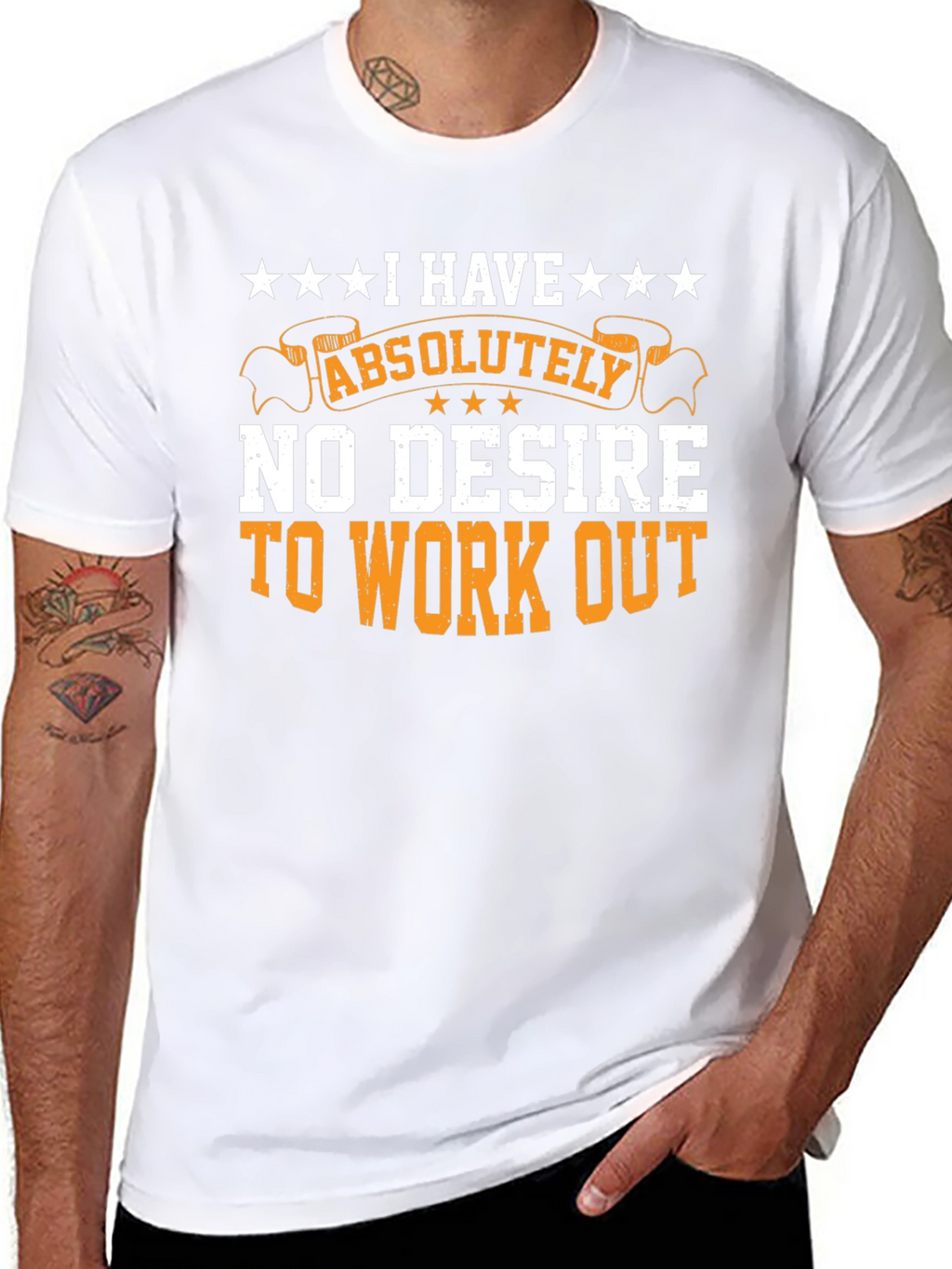 Funny Workout T-Shirt - No Desire to Exercise