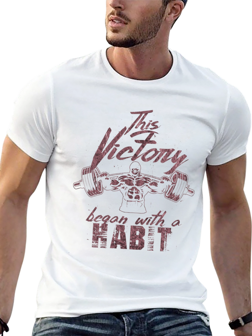 Victory Habit Mens T-Shirt - Gym Motivation