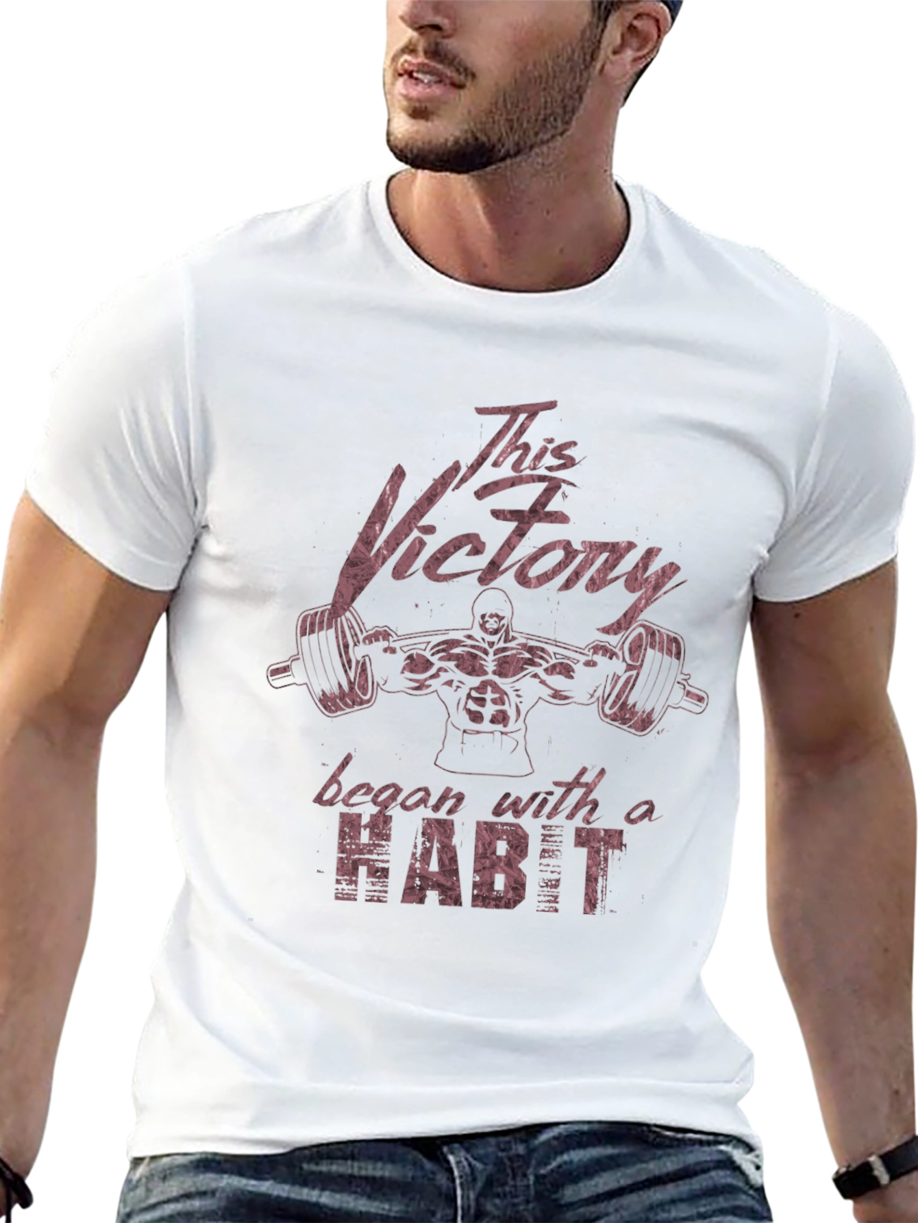 Victory Habit Mens T-Shirt - Gym Motivation
