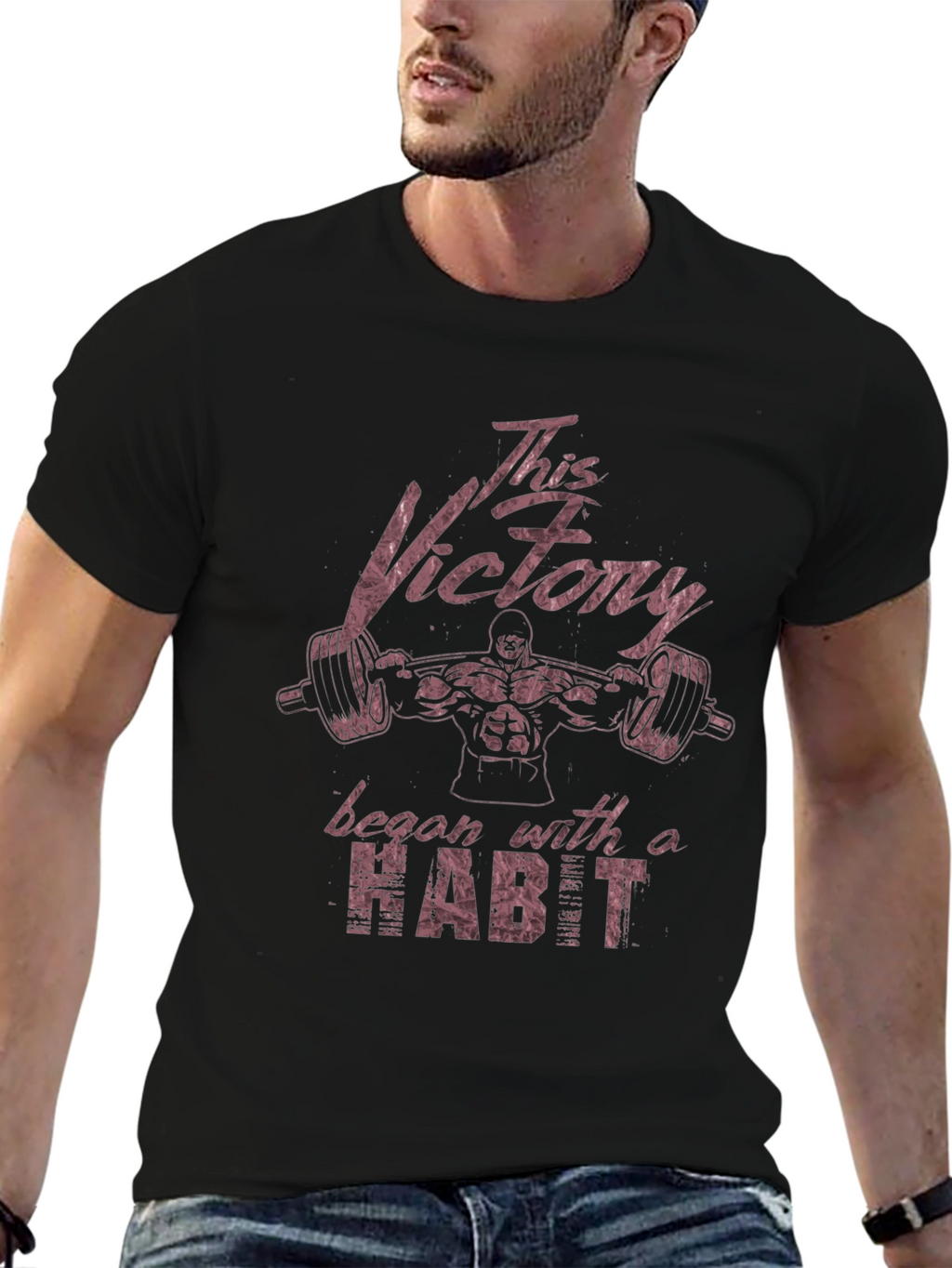 Victory Habit Mens T-Shirt - Gym Motivation
