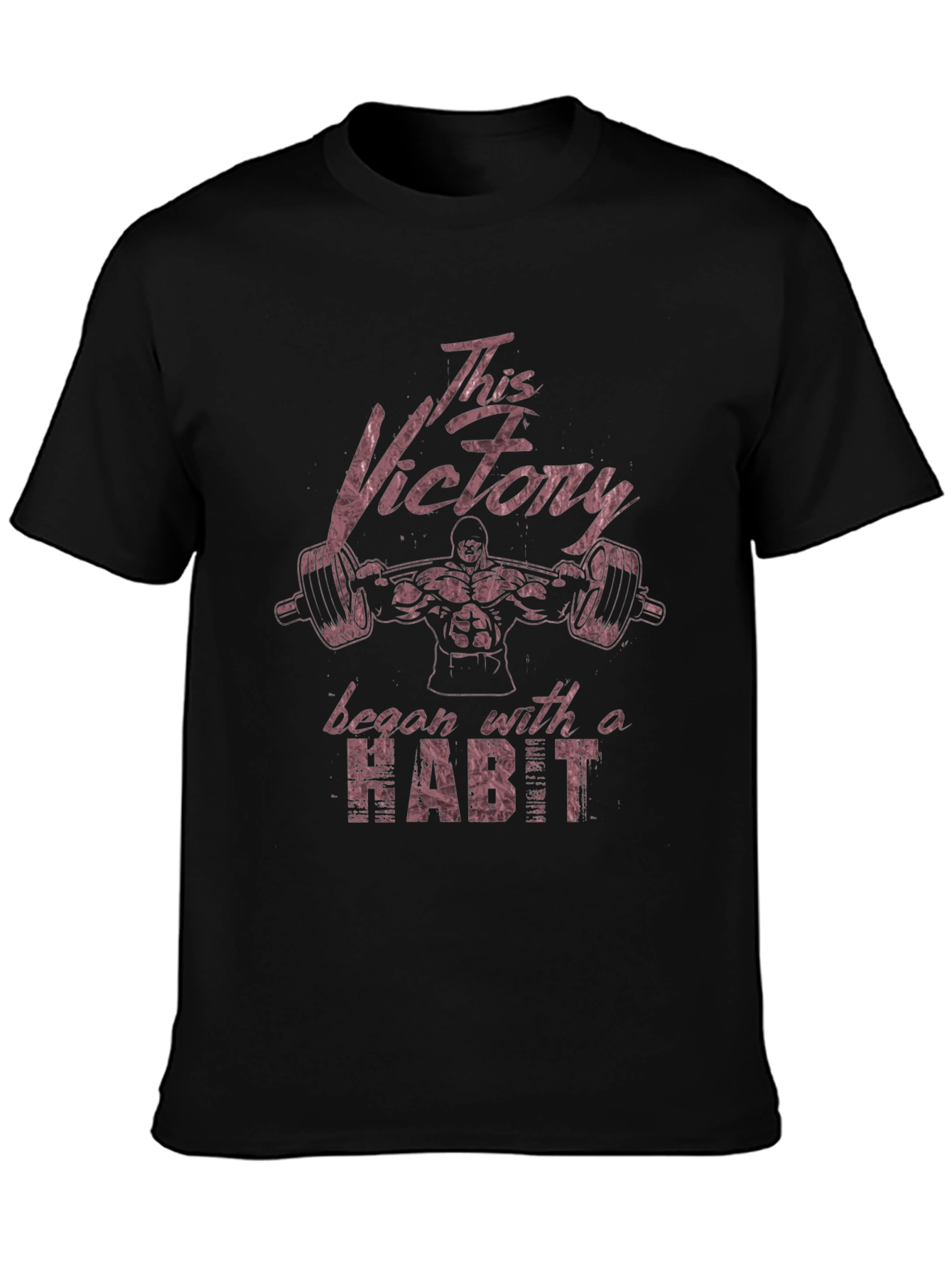 Victory Habit Mens T-Shirt - Gym Motivation