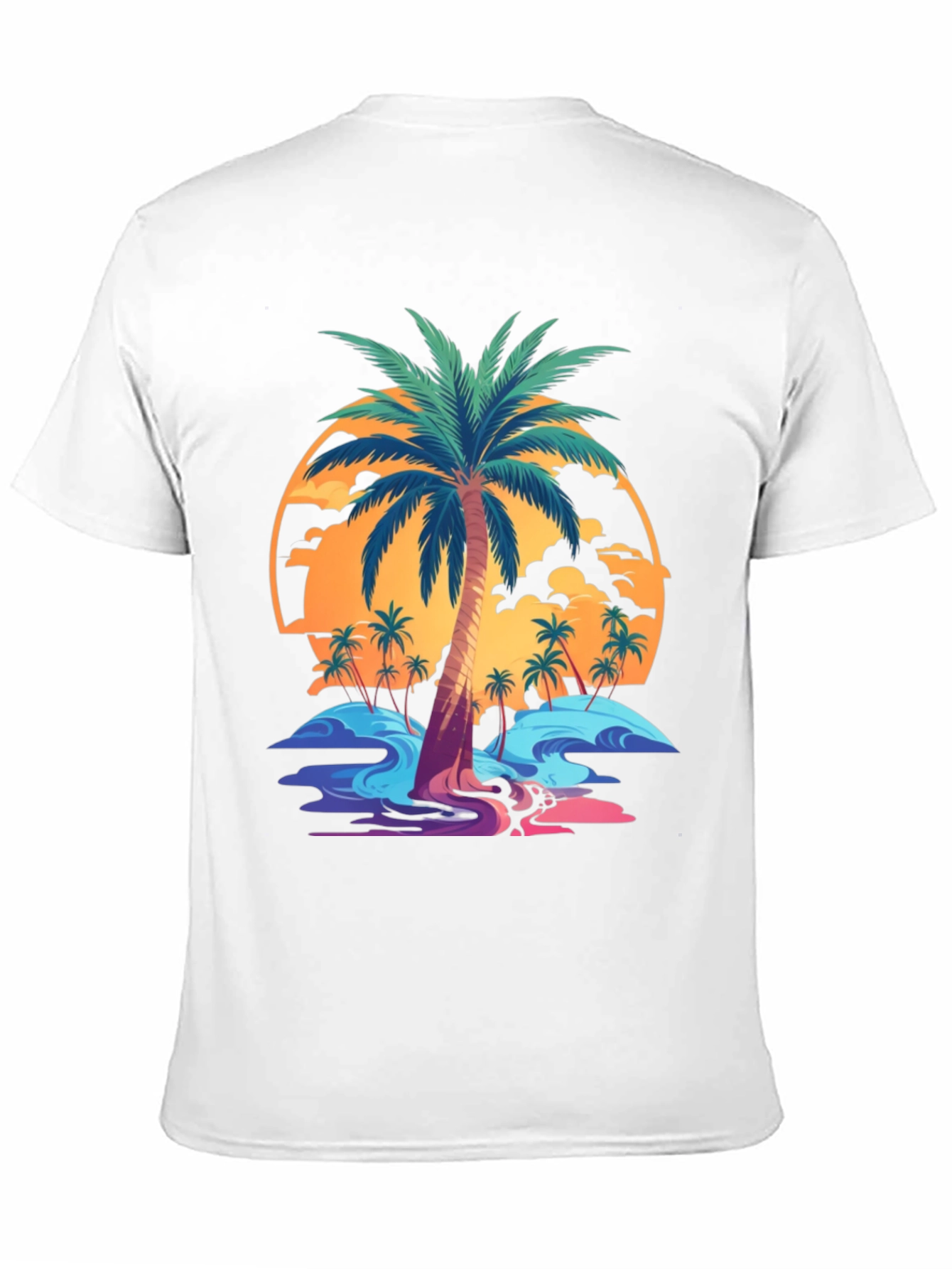Tropical Palm Tree Graphic T-Shirt