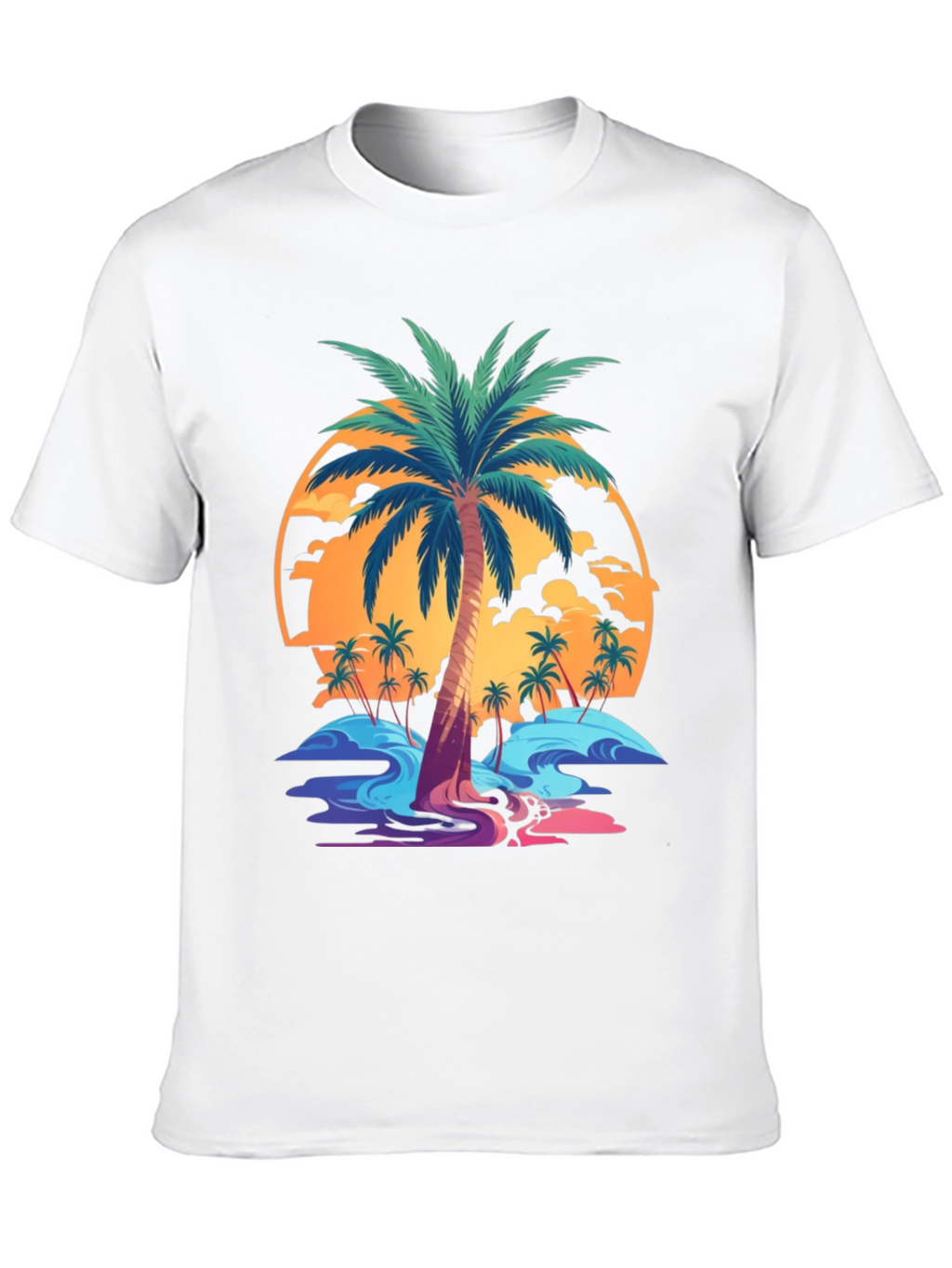 Tropical Palm Tree Graphic T-Shirt