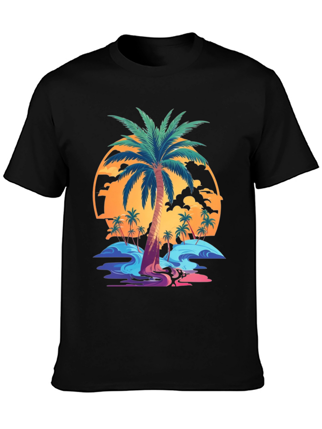 Tropical Palm Tree Graphic T-Shirt