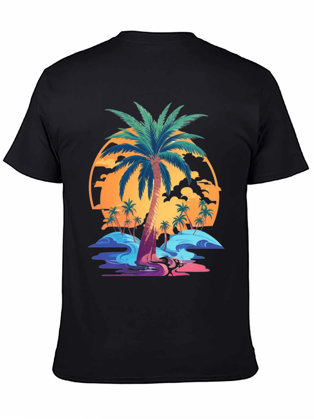Tropical Palm Tree Graphic T-Shirt