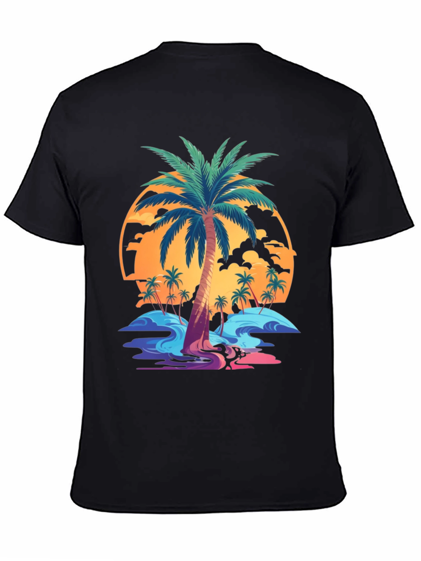 Tropical Palm Tree Graphic T-Shirt