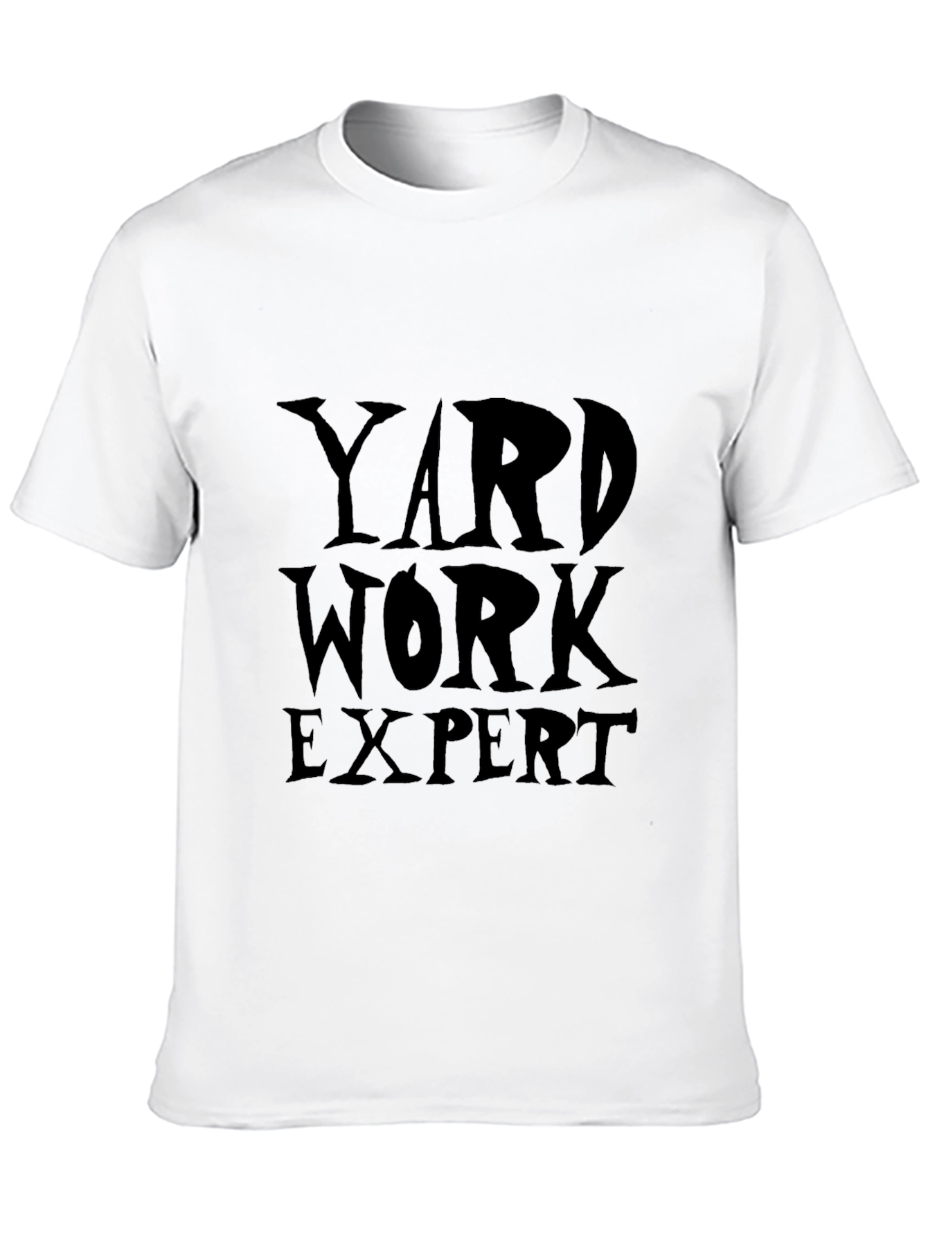 Yard Work Expert Graphic T-Shirt - Black