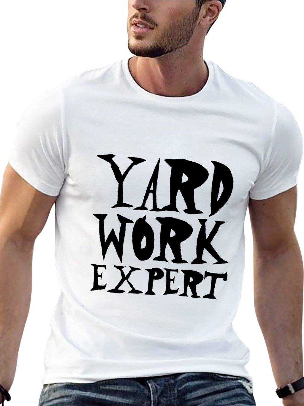 Yard Work Expert Graphic T-Shirt - Black