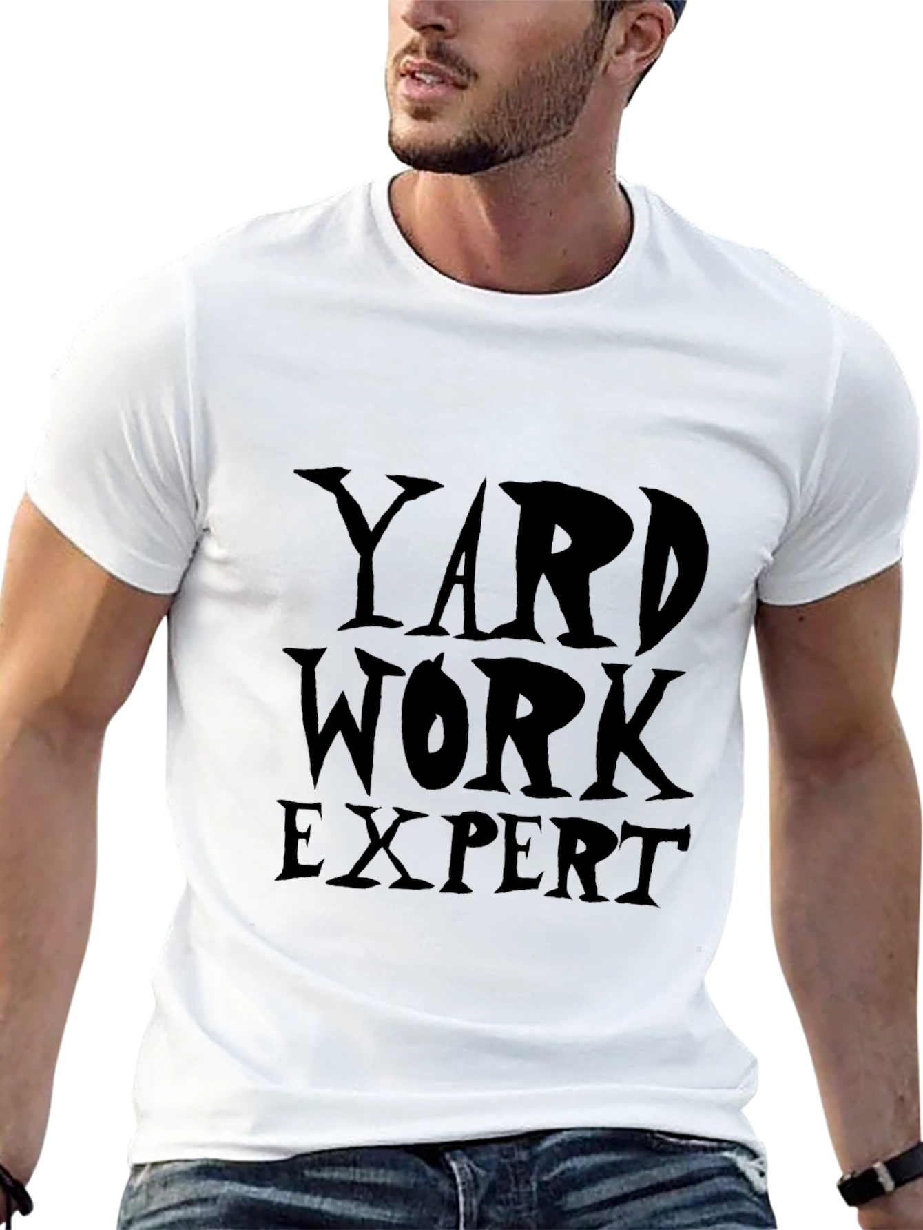Yard Work Expert Graphic T-Shirt - Black
