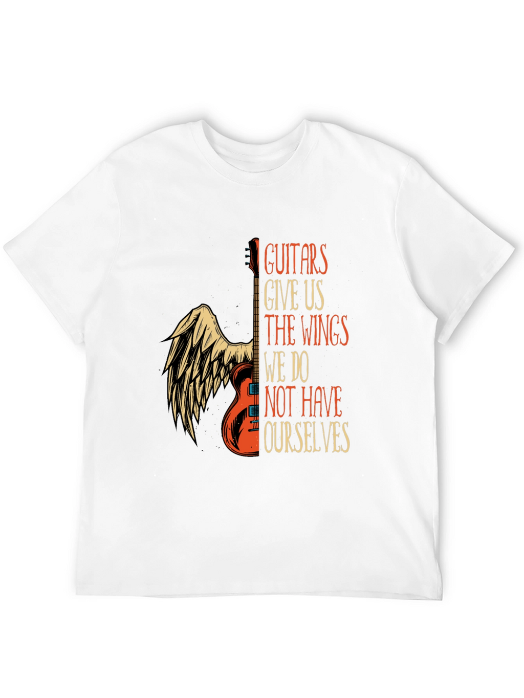 Guitar Wings Graphic T-Shirt: Music Lovers Tee