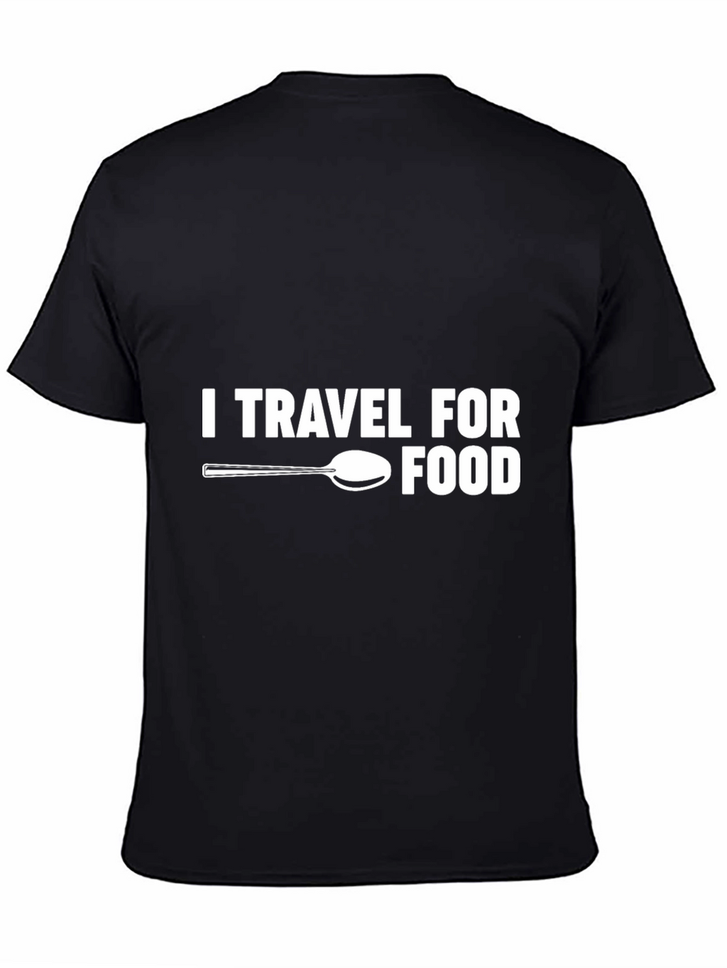 Travel For Food T-Shirt - Black